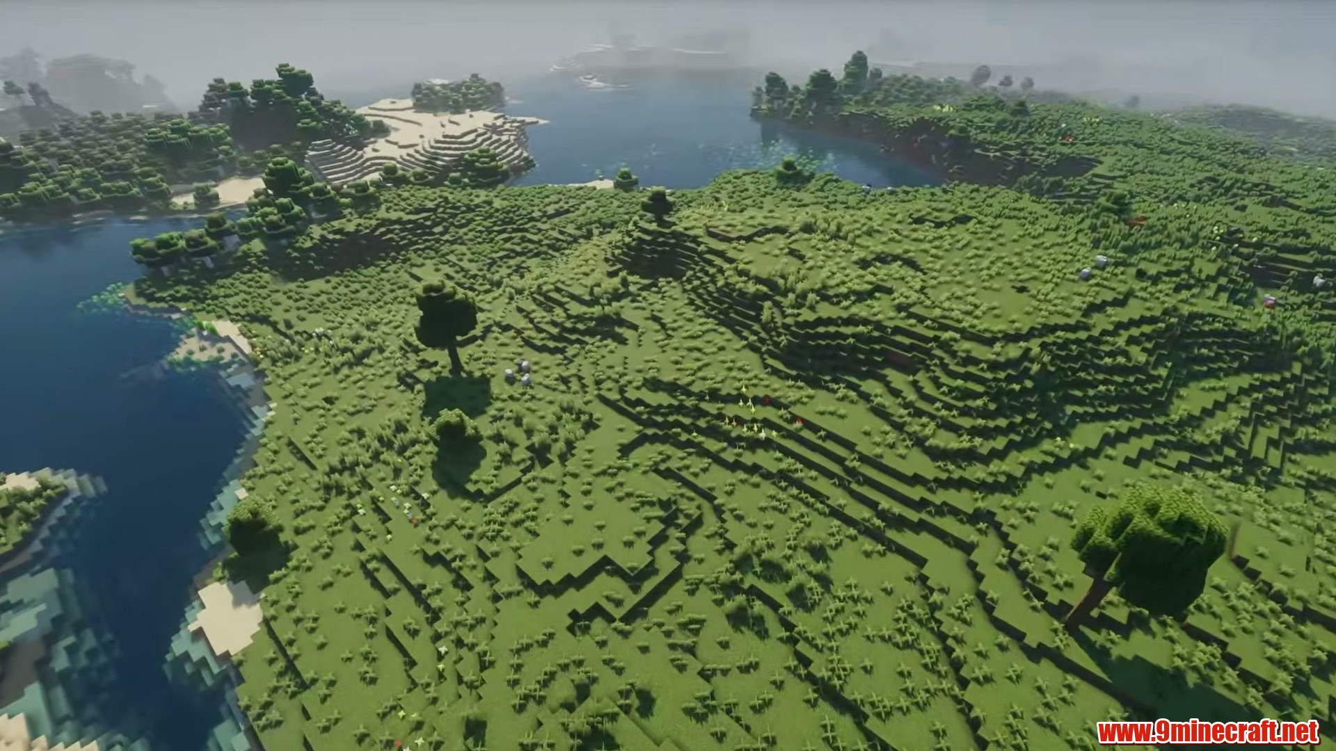 12 Massive Flat Seeds Ready For Your Next Survival Base In Minecraft (26.2, 1.21.11) – Java/Bedrock Edition 7 Terrain and landmarks in minecraft seed 2334339037213761187