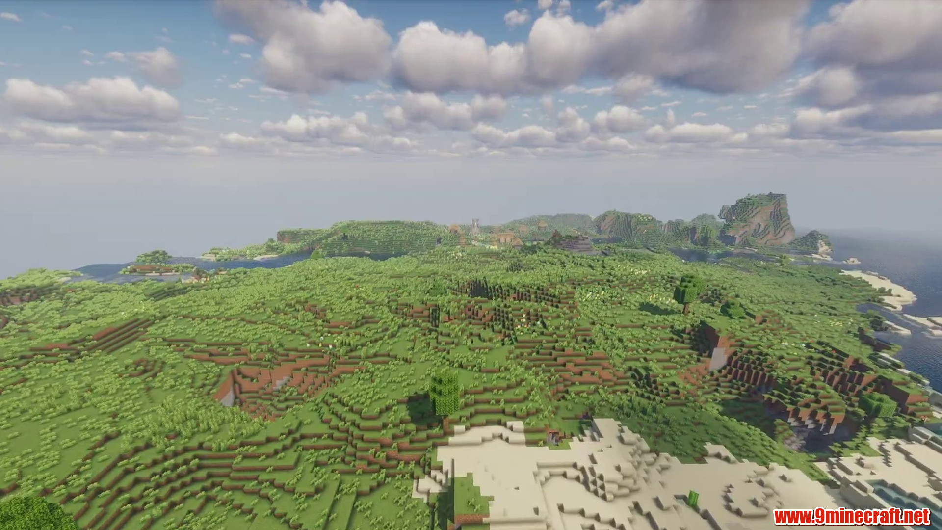 12 Minecraft Seeds With Naturally Perfect Building Terrain (26.2, 1.21.11) – Java/Bedrock Edition 21 Wide green building terrain bordered by rivers and hills