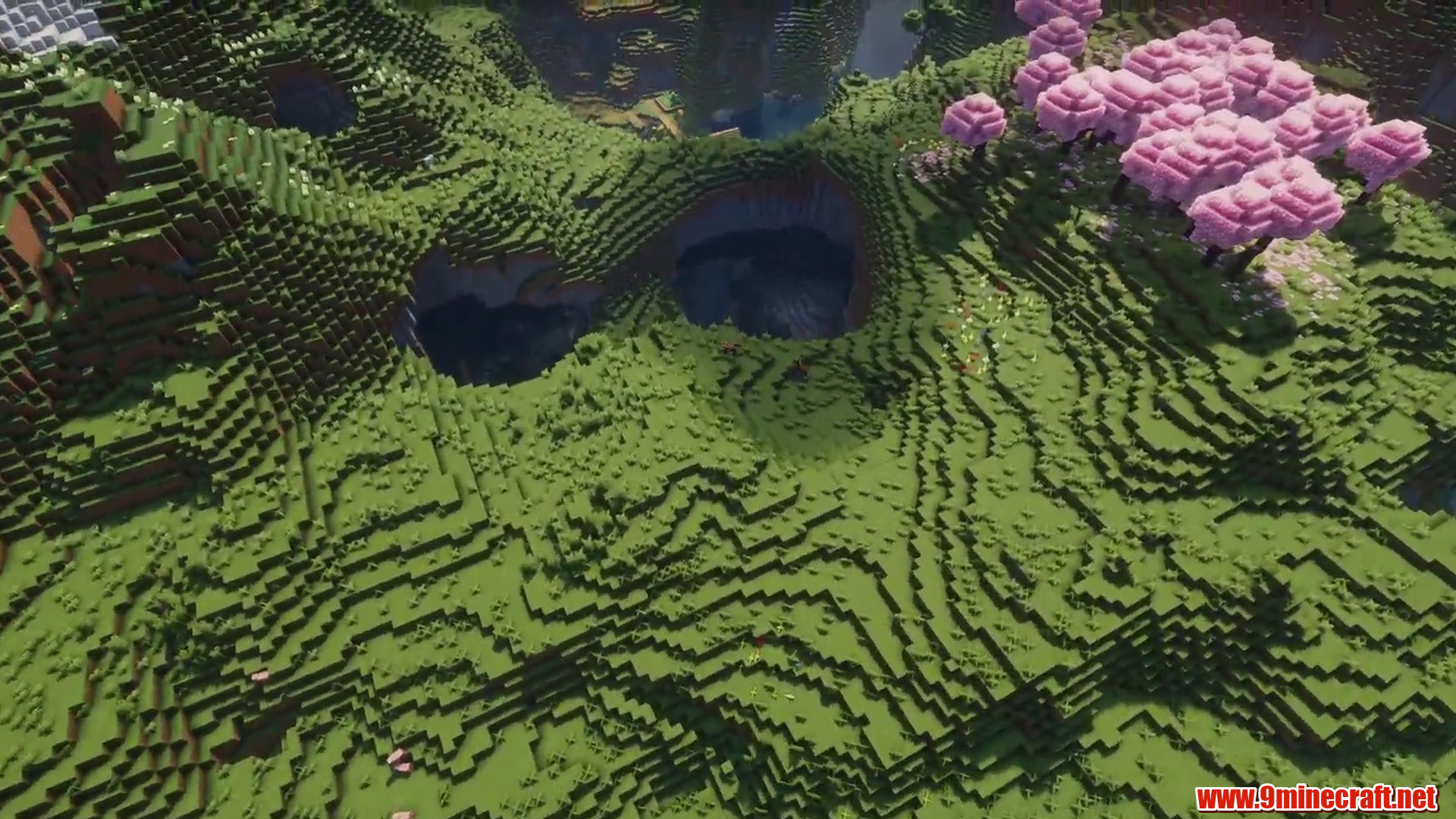 12 Minecraft Seeds With Naturally Perfect Building Terrain (26.2, 1.21.11) – Java/Bedrock Edition 22 Sakura river village terrain in minecraft seed -3218018817789768182