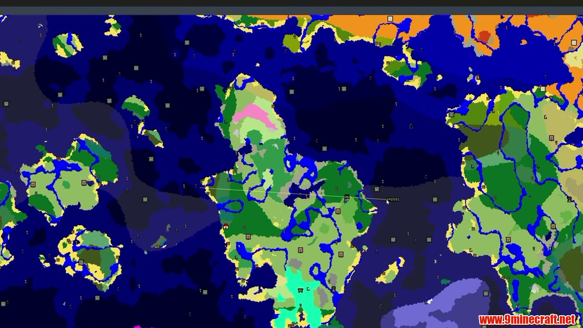 Continent island - minecraft seed 2384937477669693239
