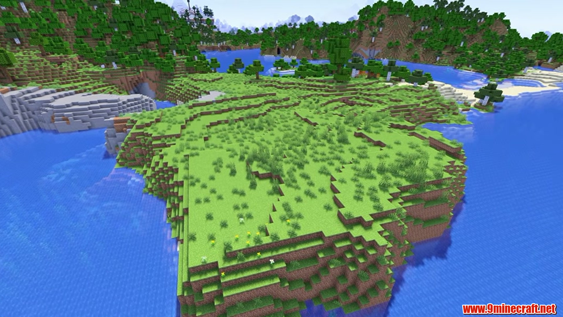 Big mushroom island - minecraft seed 912541947072877550
