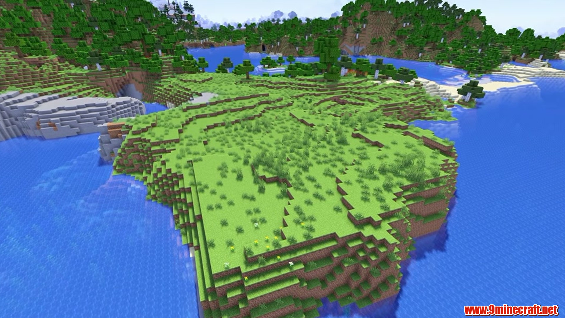 Big mushroom island - minecraft seed 912541947072877550