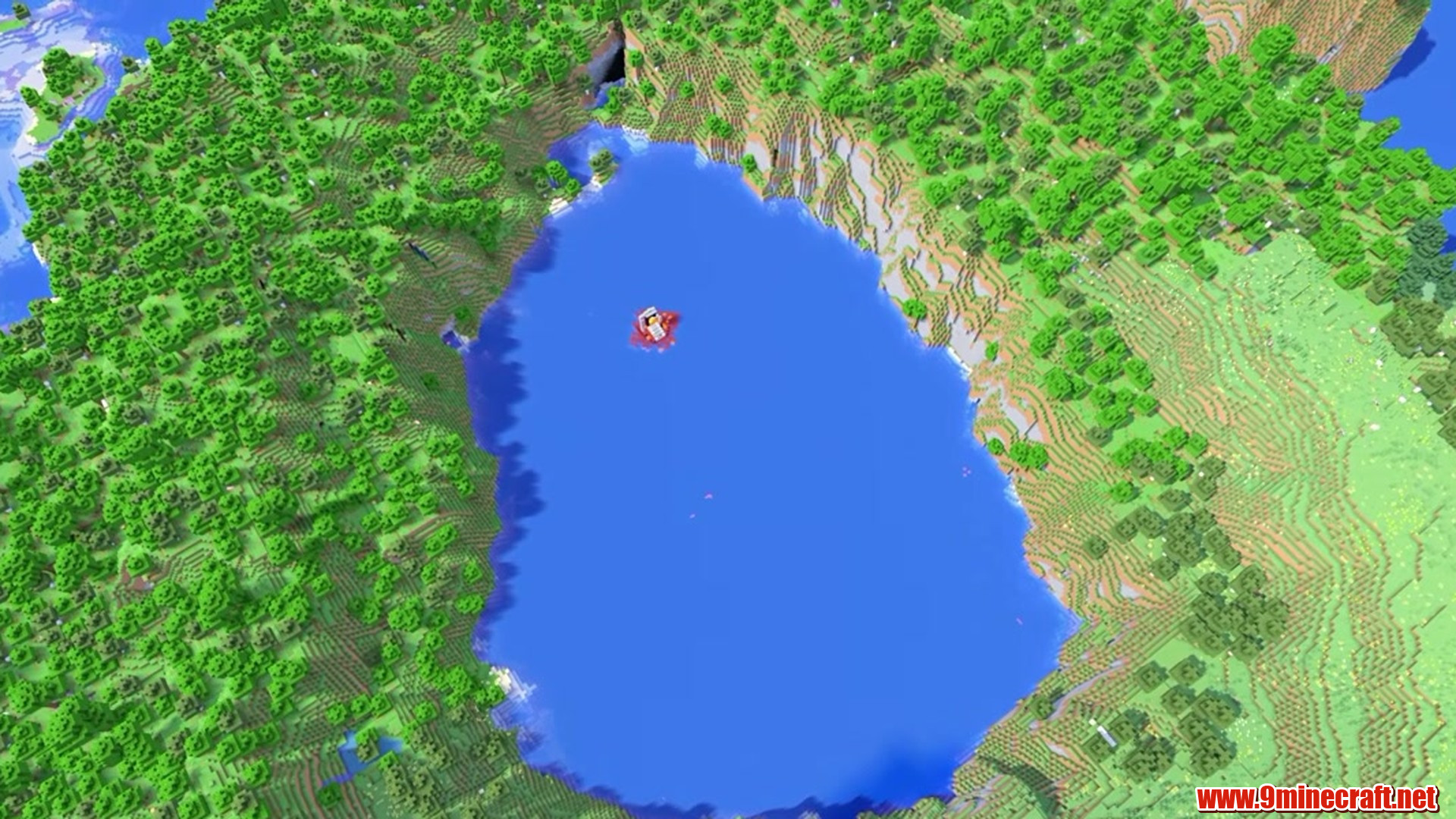 Abandoned camp lake - minecraft seed -2192690068576007552
