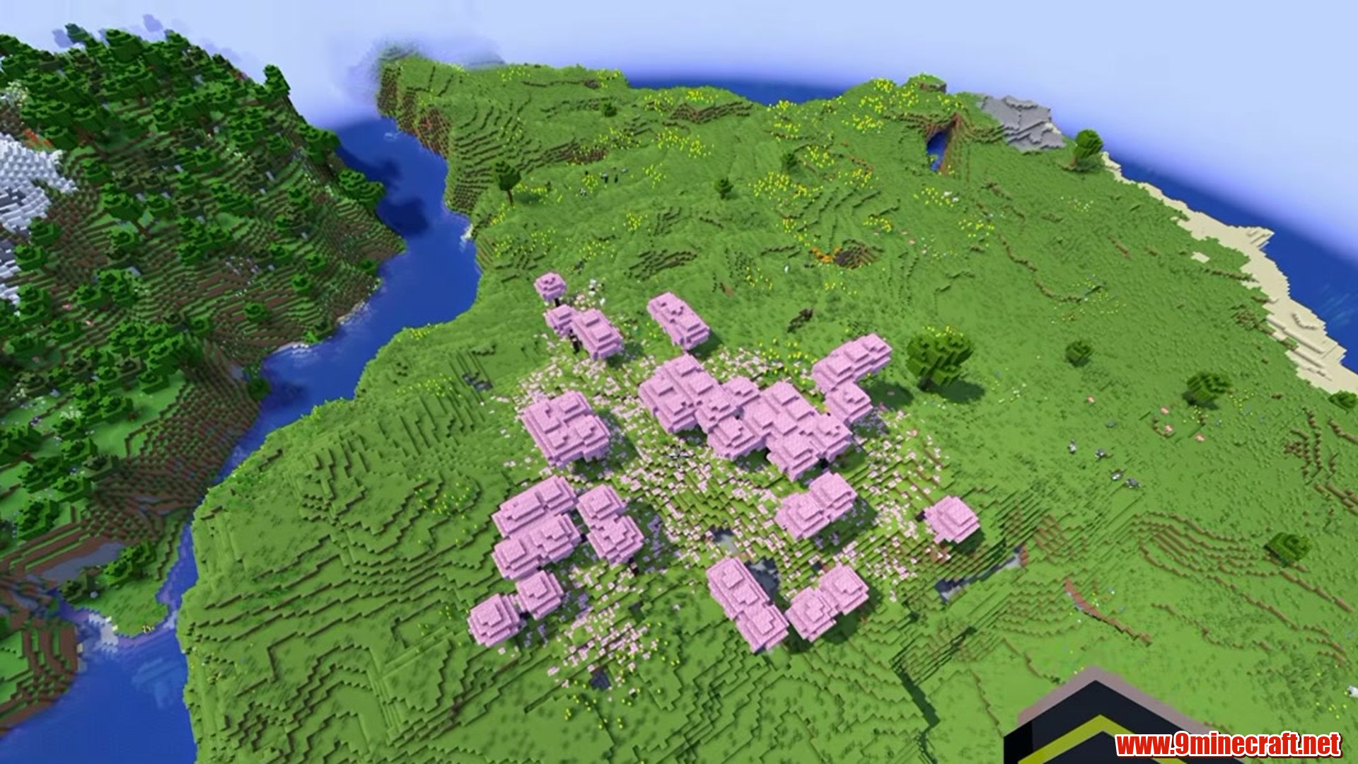 All biomes close to spawn - minecraft seed 495570687