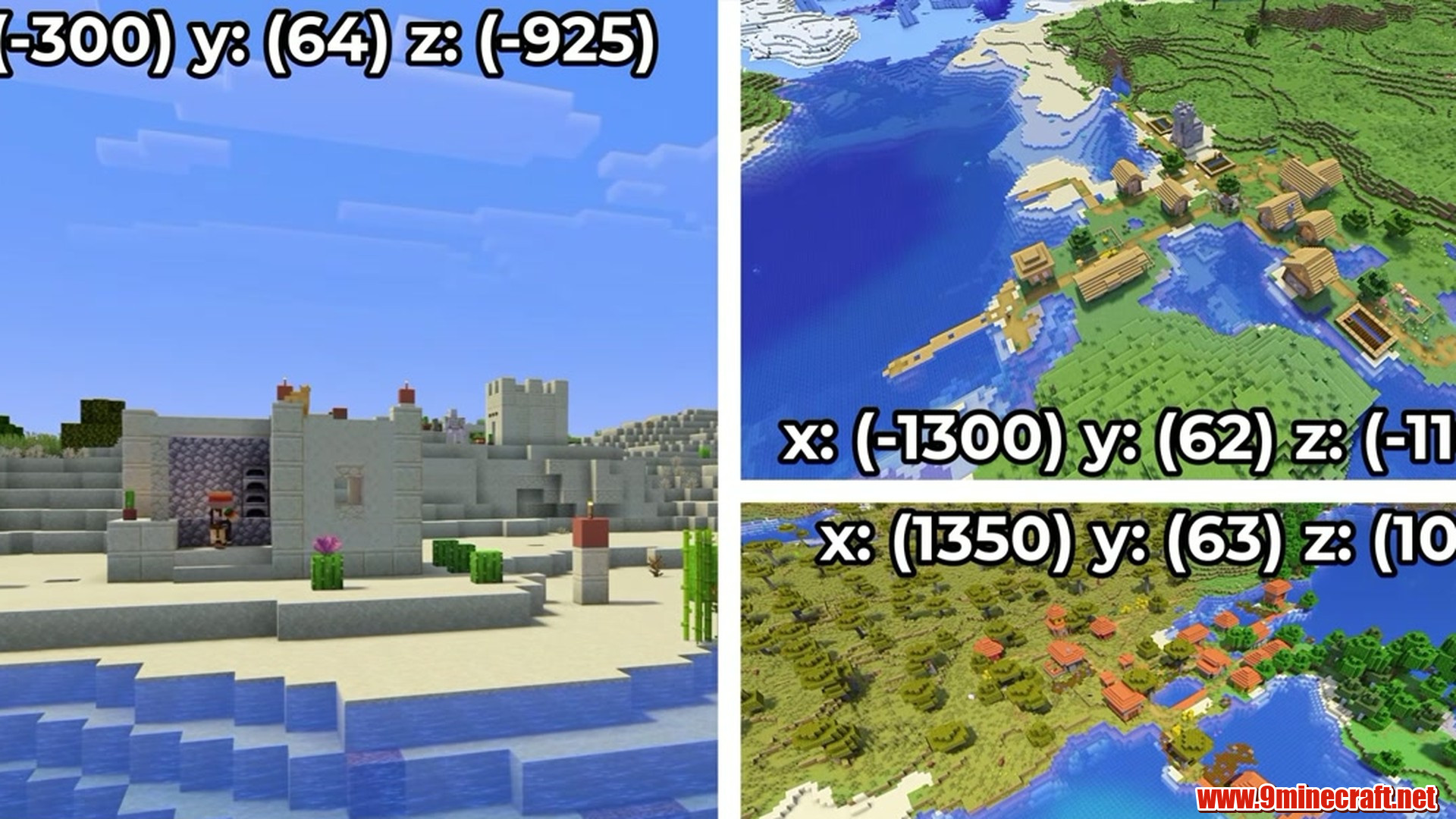 All structure continent island - minecraft seed -2514978916909306536