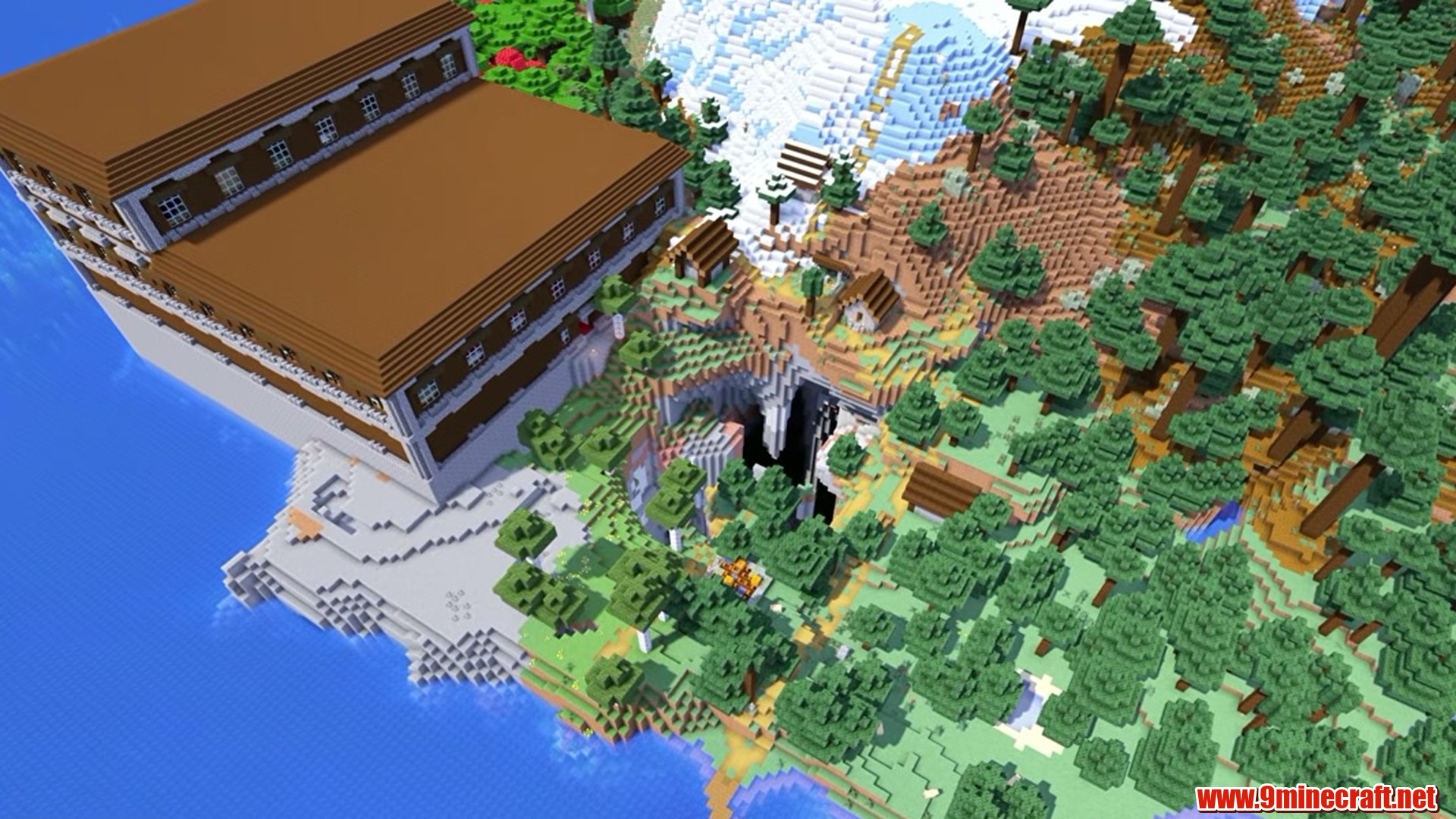 25 Epic Survival Island Seeds For Minecraft (26.2) – Java &Amp; Bedrock Edition 8 Mansion and village island - minecraft seed 1791306751793518062