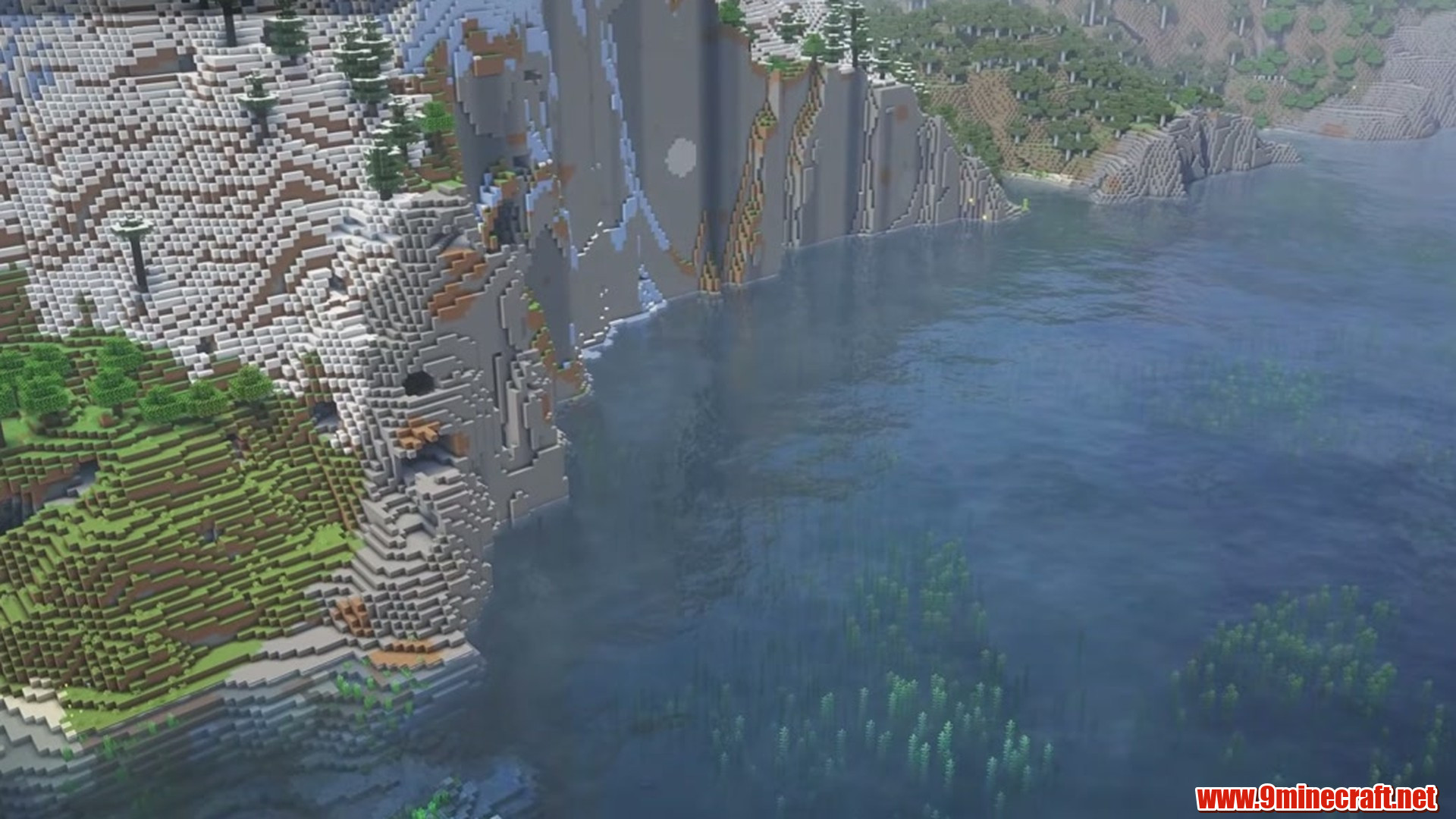 Mansions Above, Caves Below: Dramatic Minecraft Seeds (26.2, 1.21.11) – Java/Bedrock Edition 7 Second landscape view from minecraft seed 5677787649618462790