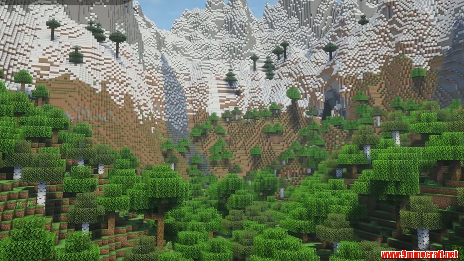Mansions Above, Caves Below: Dramatic Minecraft Seeds (26.2, 1.21.11) – Java/Bedrock Edition 12 Large valley surrounded by a mountain range in minecraft seed 4238478963916302897