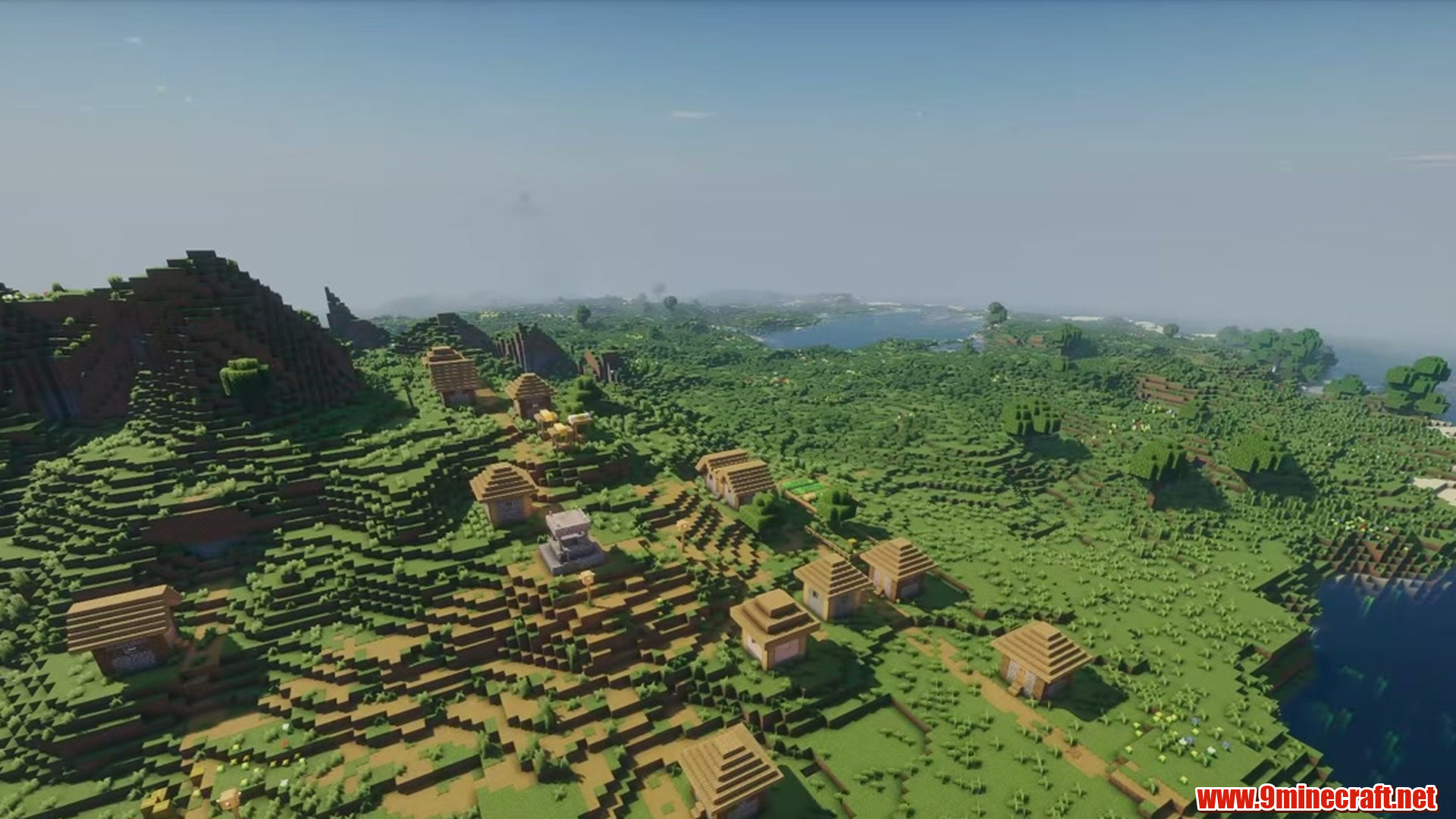 Villages By The Water: Lake And Coastal Minecraft Seeds (26.2, 1.21.11) – Java/Bedrock Edition 7 Second landscape view from minecraft seed 7148957661959041596