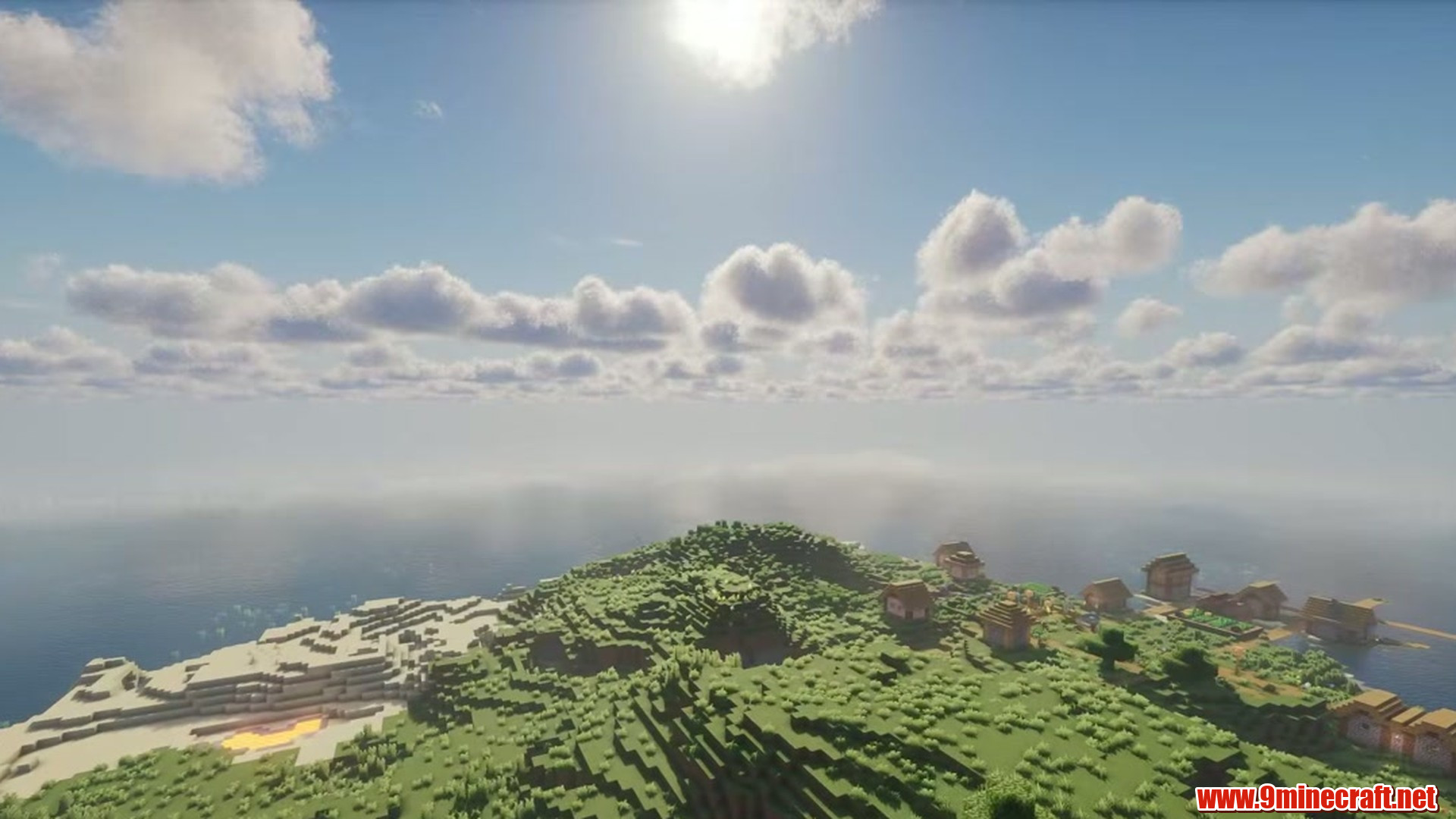 Villages By The Water: Lake And Coastal Minecraft Seeds (26.2, 1.21.11) – Java/Bedrock Edition 11 Second landscape view from minecraft seed 4203203750736696685