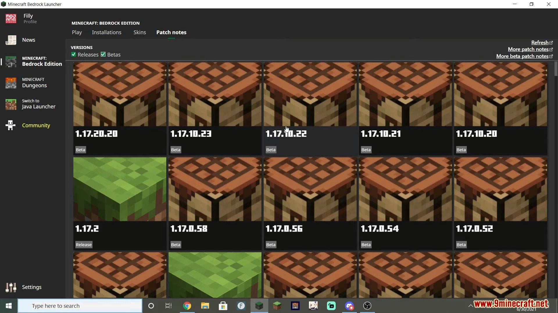 9 bedrock launcher