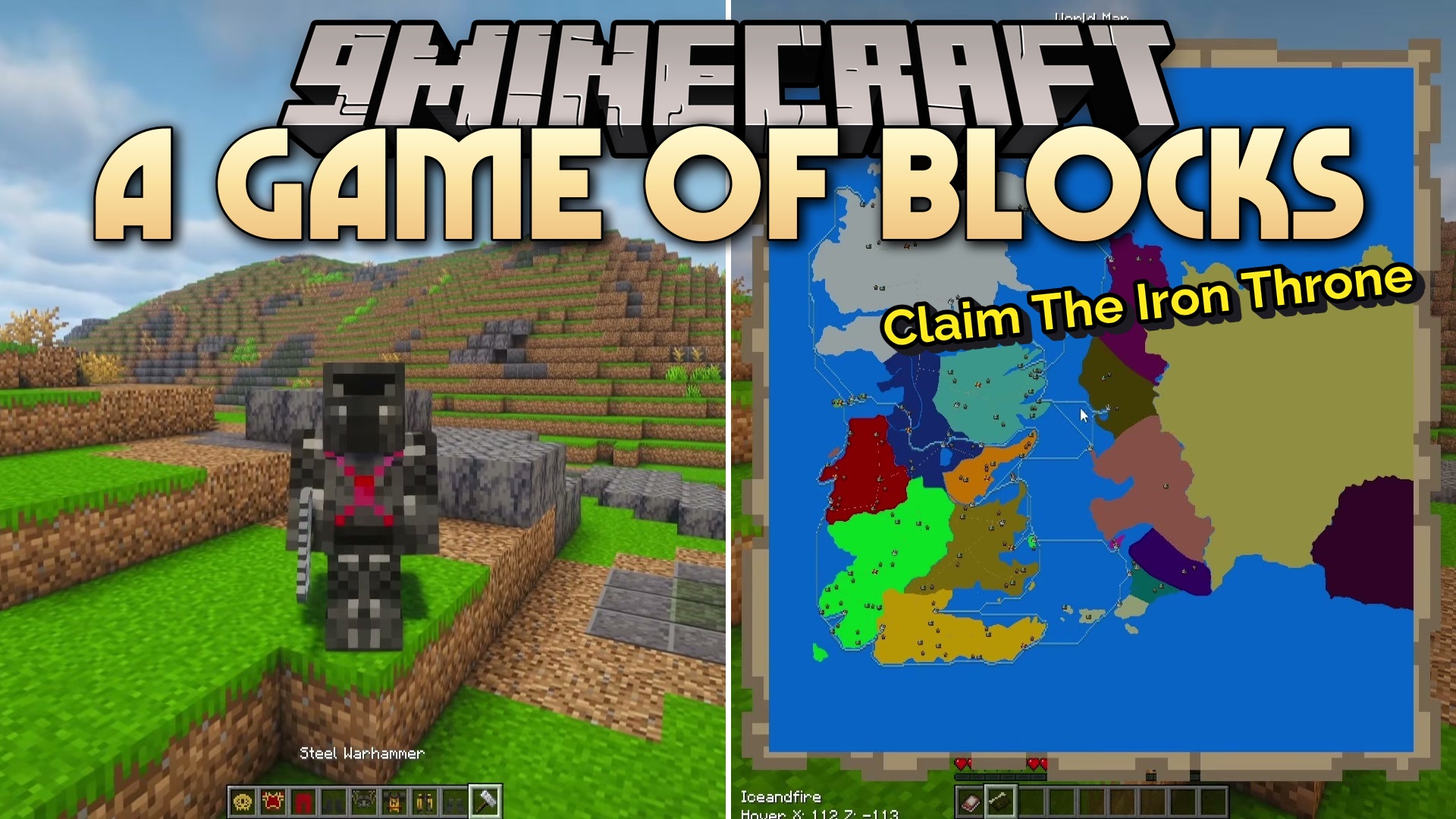 A Game of Blocks Mod (1.21.1) – Rule Your Own Medieval Kingdom