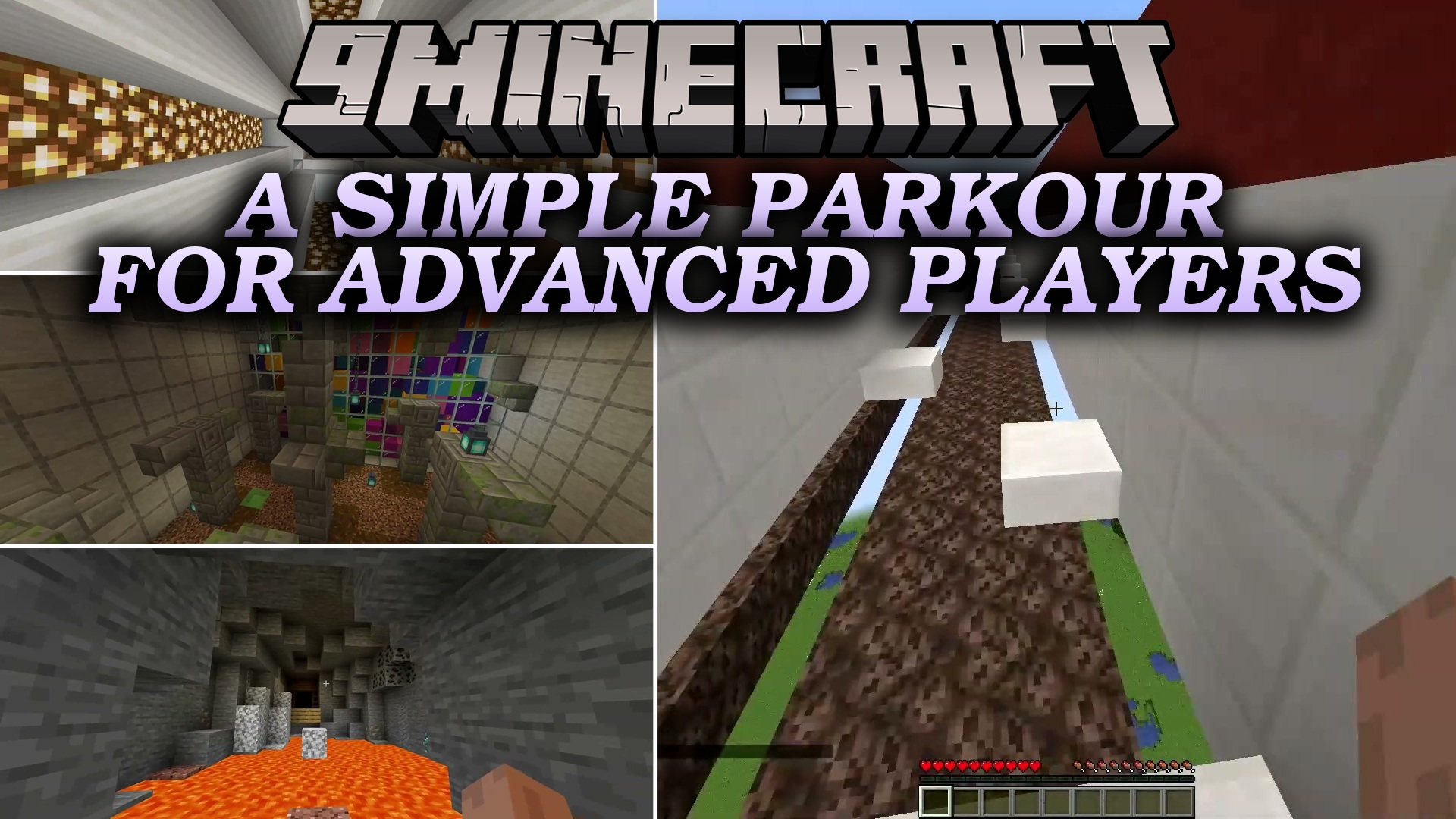 A Simple Parkour for Advanced Players Map (26.2, 1.20.1)