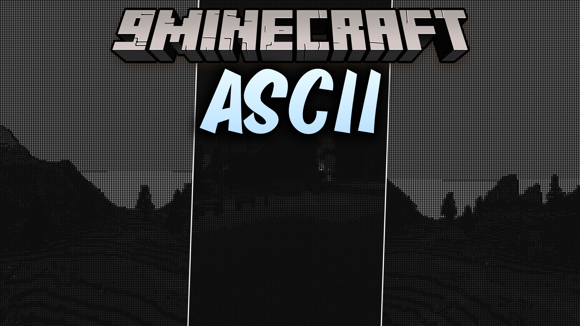 ASCII Shaders (26.2, 1.20.1) – Game Rendered with Glowing Text Characters