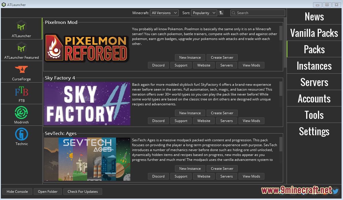 Atlauncher screenshots 3