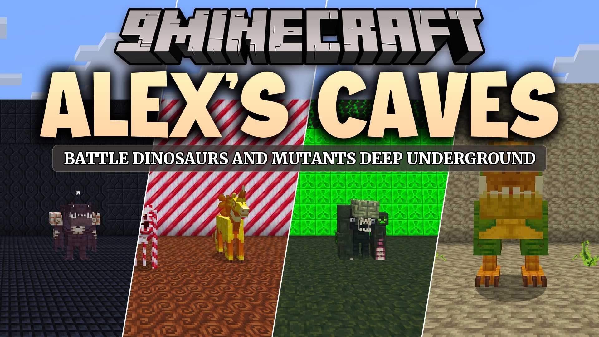 Alex’s Caves 9minecraft Mod (26.2) – Battle Dinosaurs and Mutants Deep Underground
