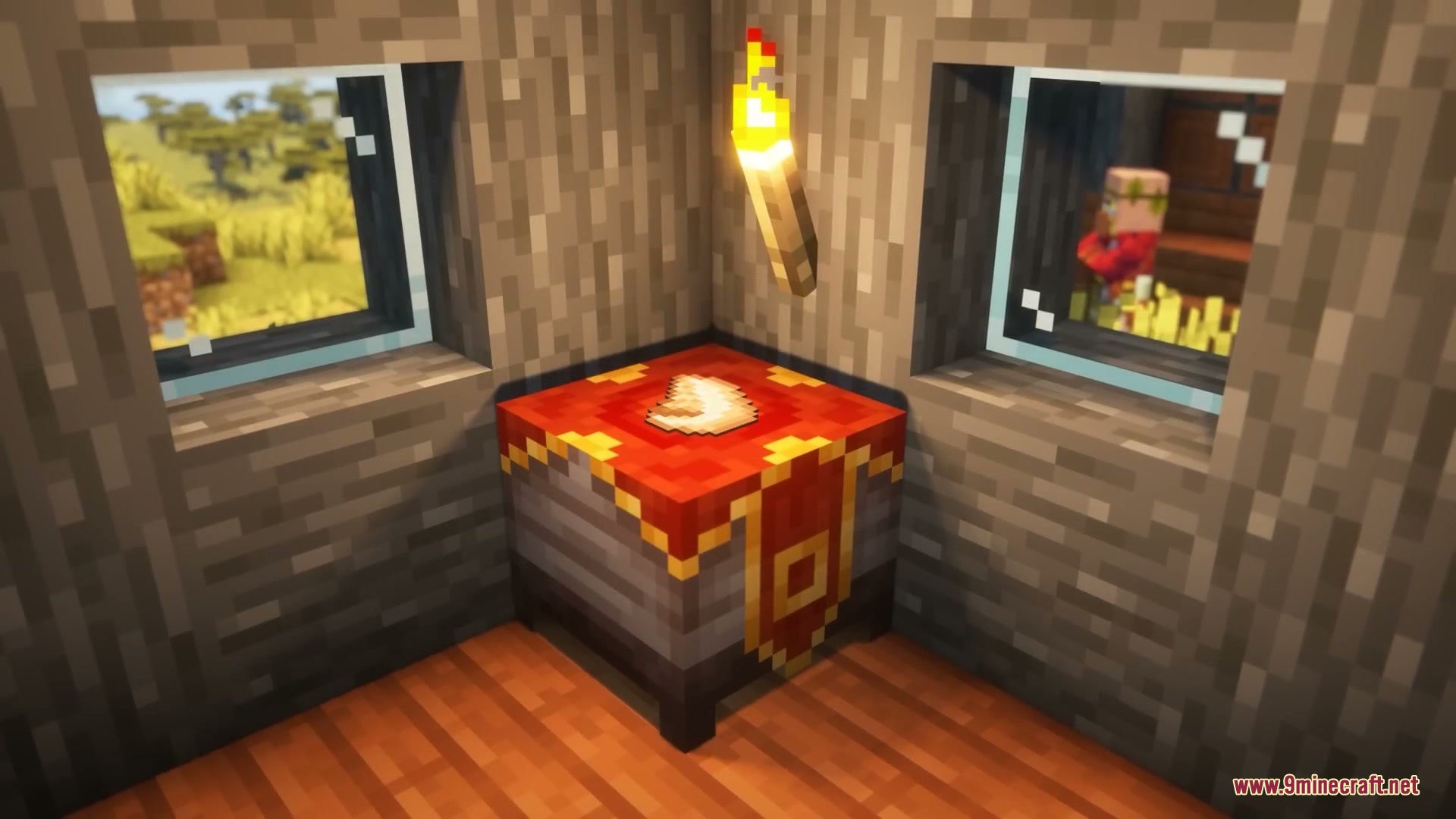 Anachronistic Wilds Mod (1.20.1) – Summon And Breed Extinct Prehistoric Wildlife 13 Anachronistic wilds summoning altar placed inside a small wooden house