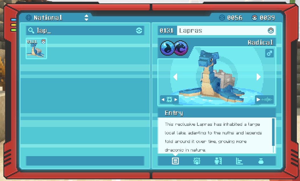 The apex raid protocols interface displays a regional lapras with new types