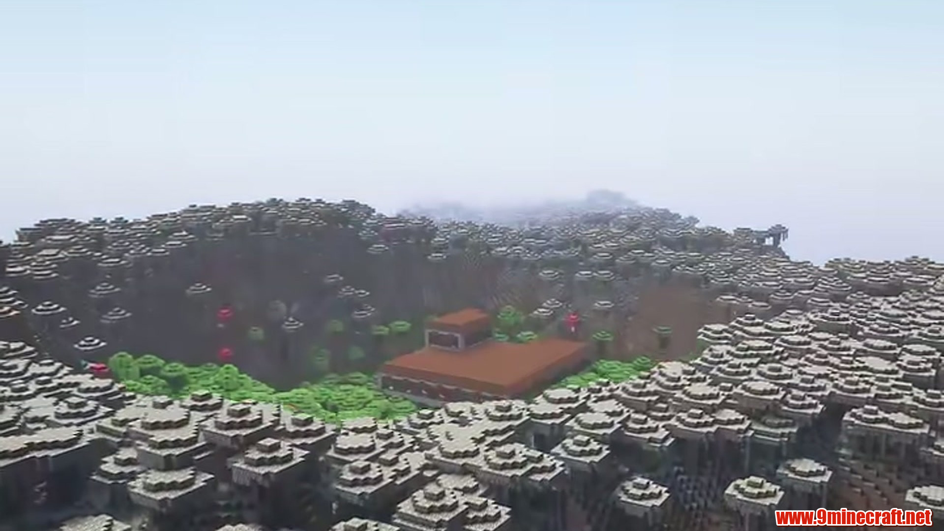 Best Seeds For Minecraft (26.2, 1.21.11) Part 11 – Java/Bedrock Edition 9 Second landscape view of pale garden mansion