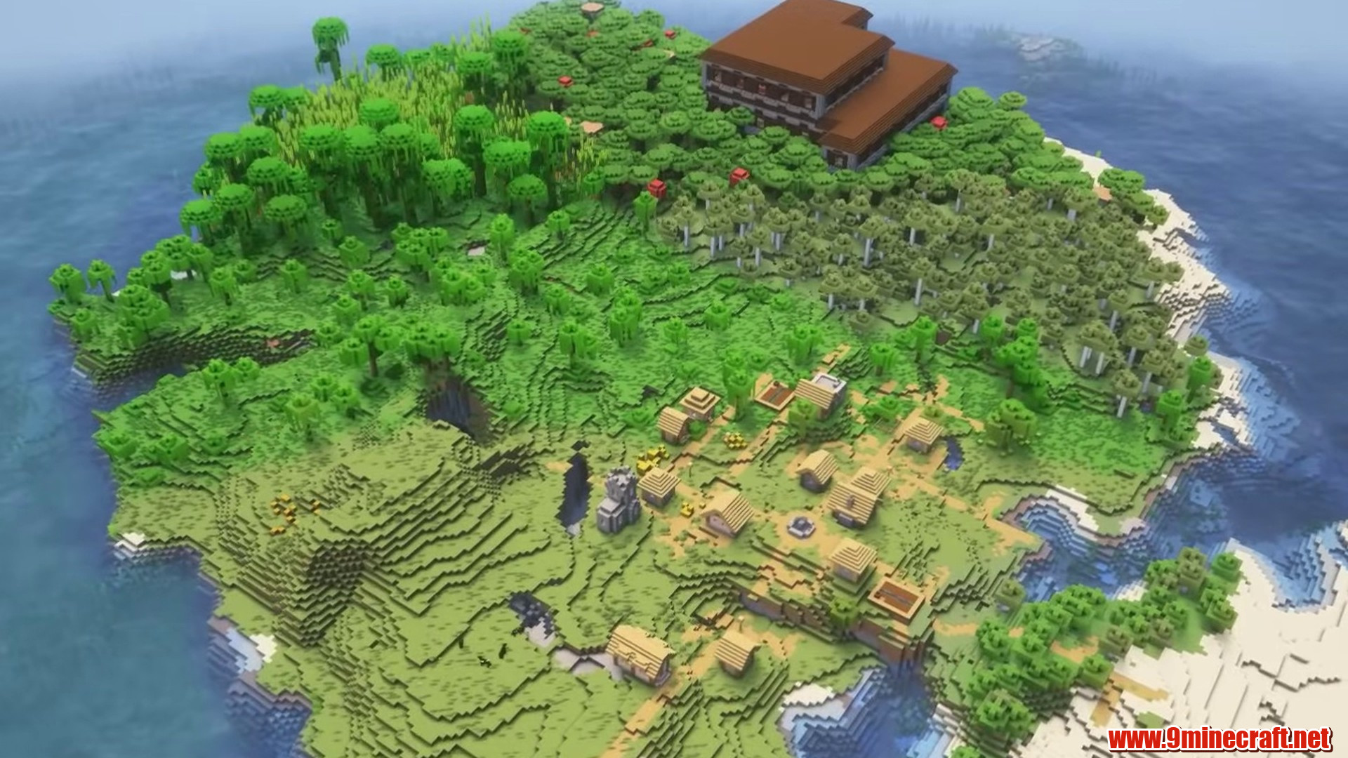 Best Seeds For Minecraft (26.2, 1.21.11) Part 4 – Java/Bedrock Edition 12 Wonderful island in minecraft seed 6942005625269872500