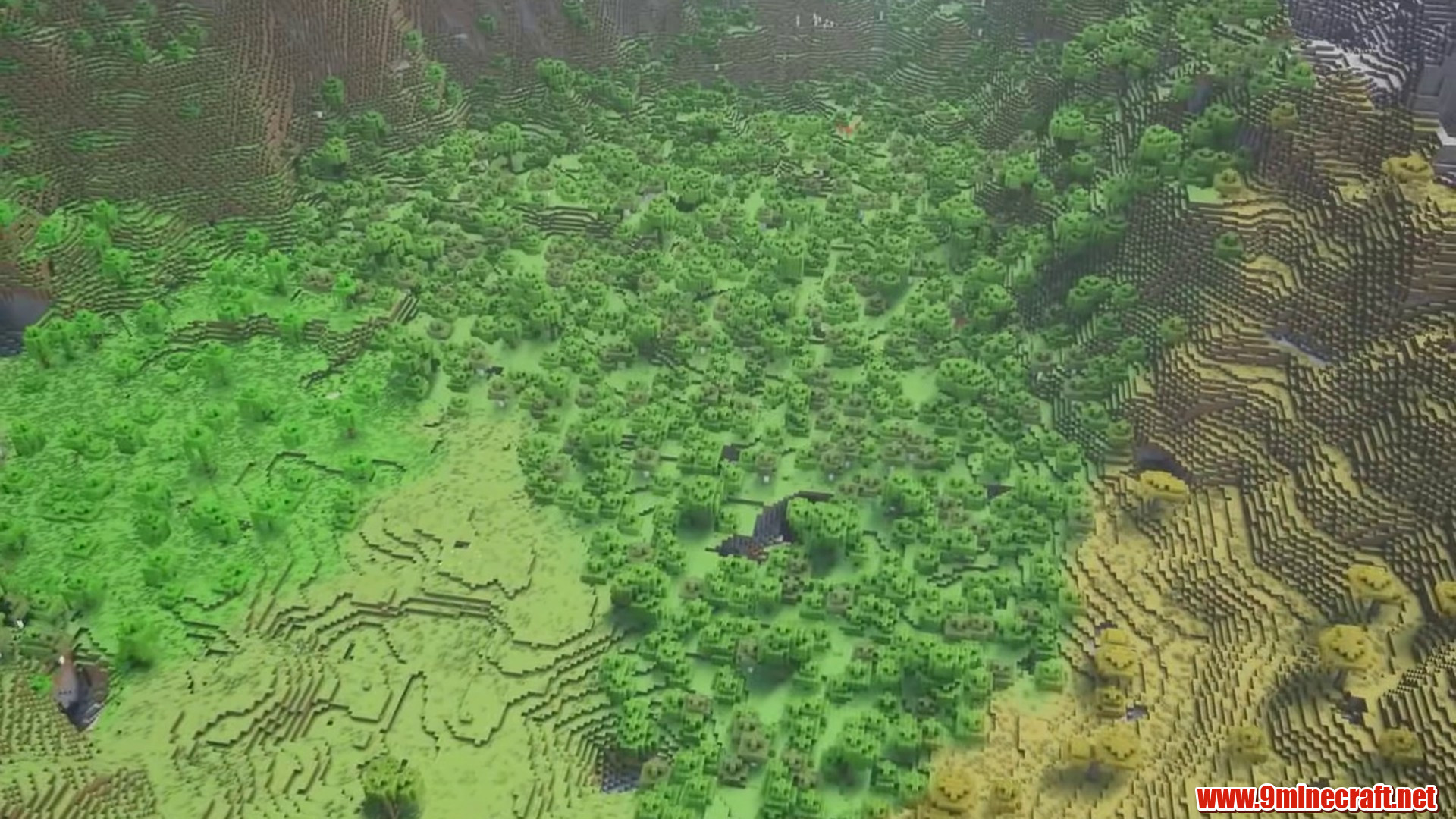 Best Seeds For Minecraft (26.2, 1.21.11) Part 4 – Java/Bedrock Edition 15 Wide green valley floor between mountain ridges