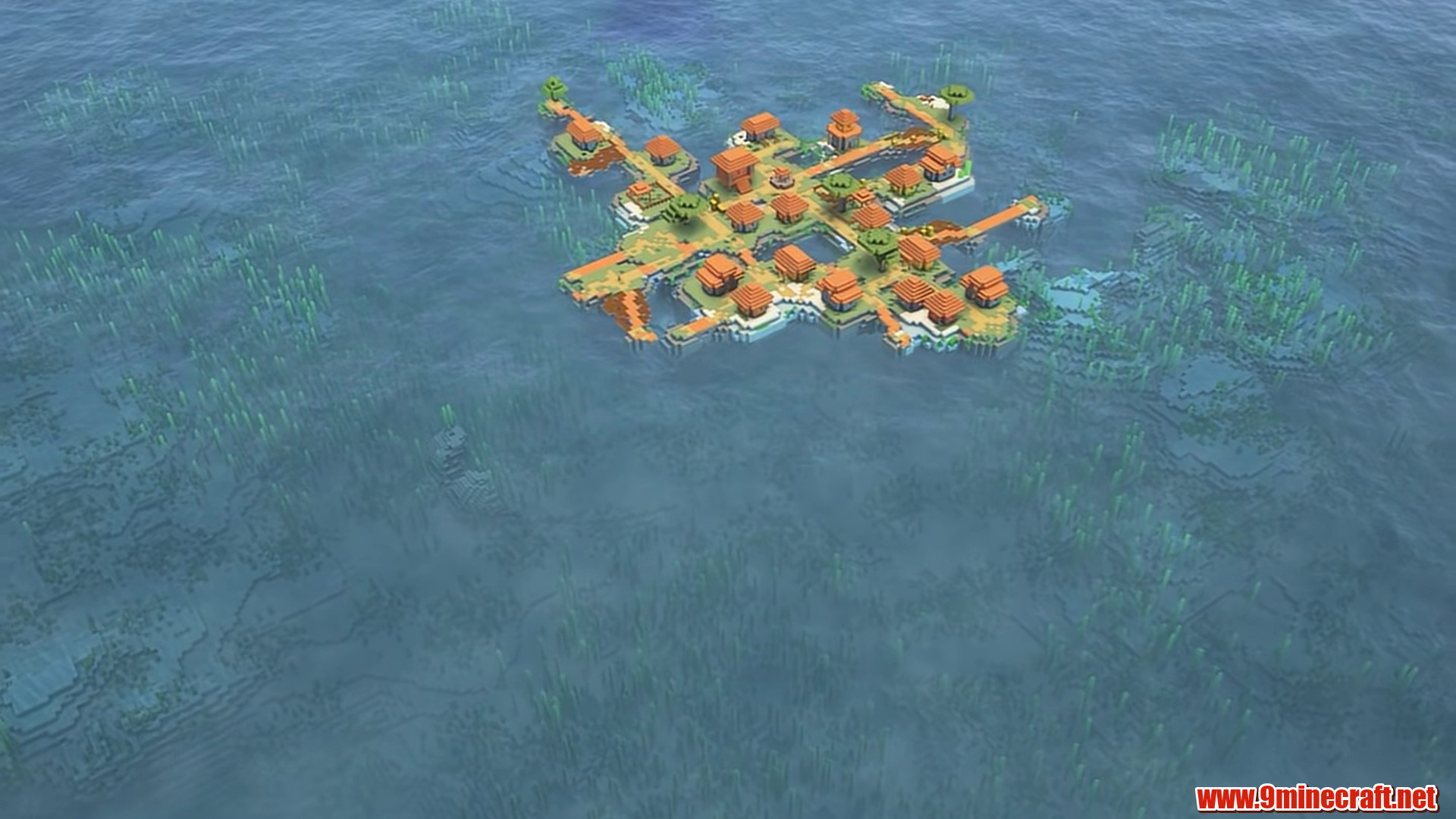 Scenic terrain featured in holy village