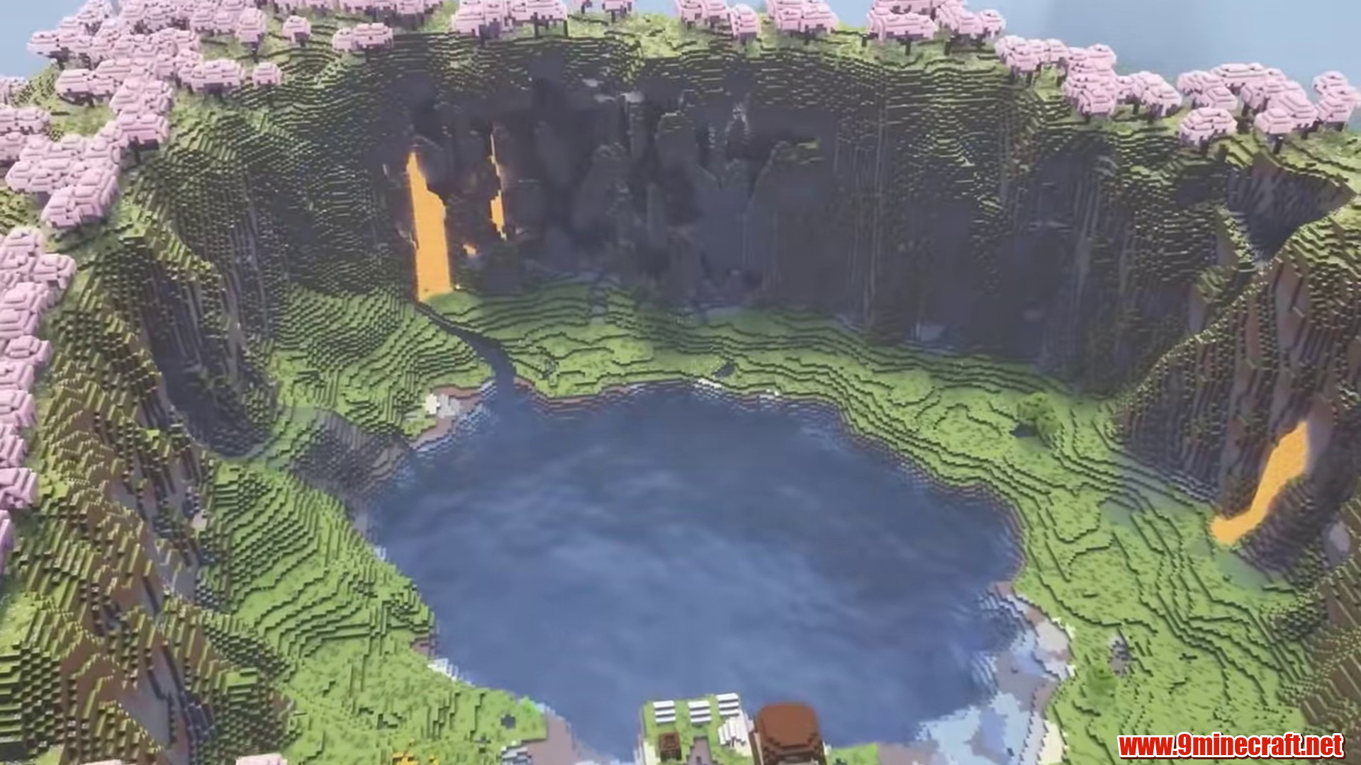 Scenic terrain featured in evil's rings