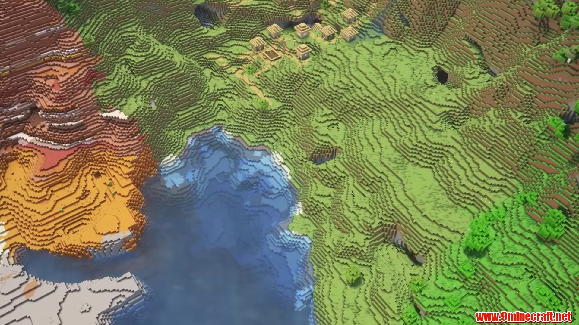 Scenic terrain featured in lovely valley