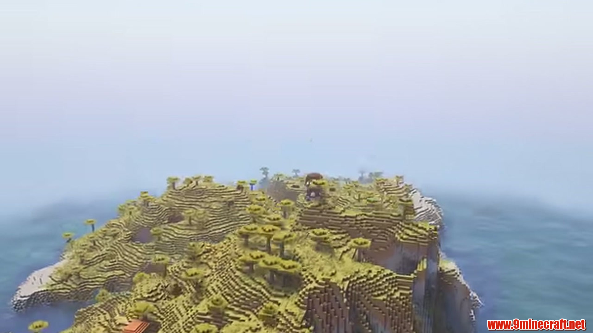Best Seeds For Minecraft (26.2, 1.21.11) Part 8 – Java/Bedrock Edition 9 Second view of cliffs island terrain