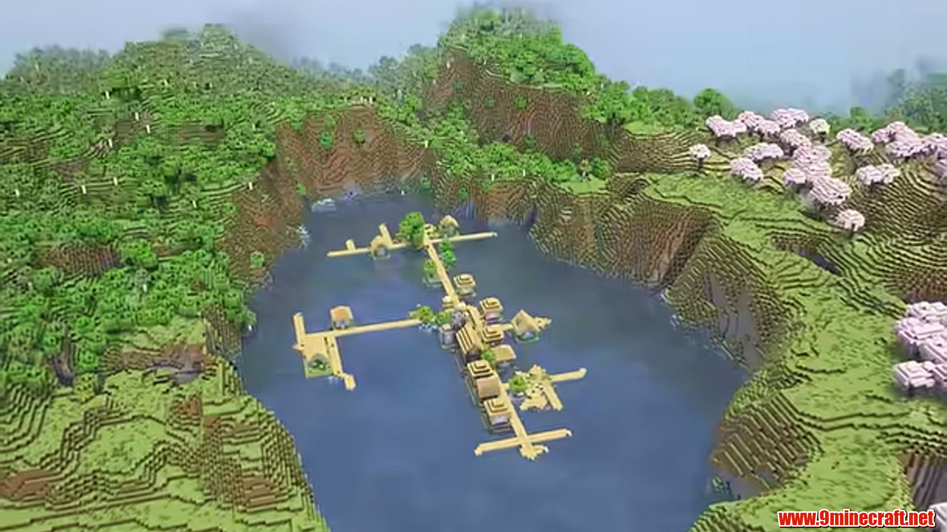 Best Seeds For Minecraft (26.2, 1.21.11) Part 8 – Java/Bedrock Edition 12 Villager's lake in minecraft seed 69427212922841985