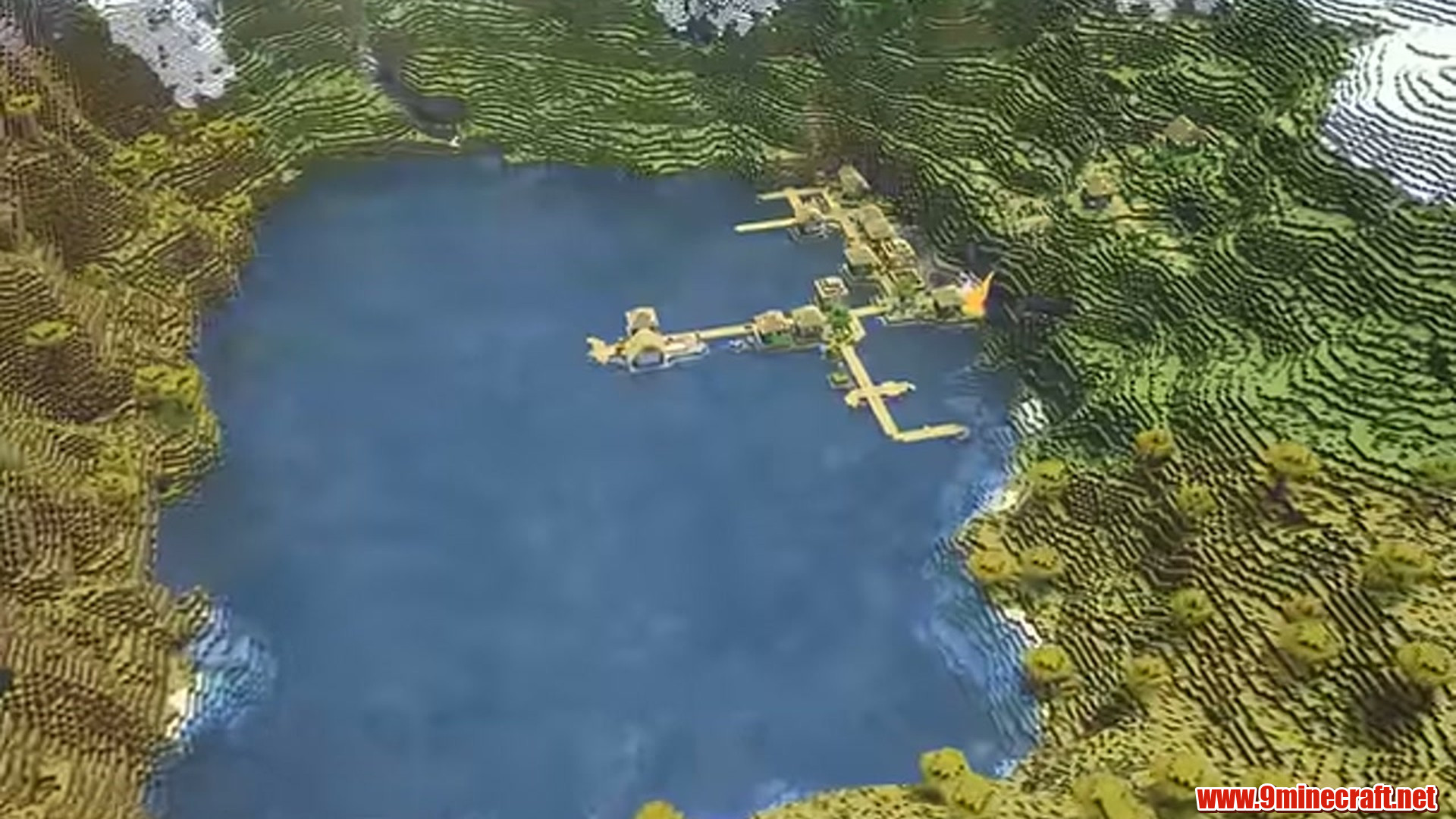 Best Seeds For Minecraft (26.2, 1.21.11) Part 8 – Java/Bedrock Edition 19 Second view of abandoned lake terrain