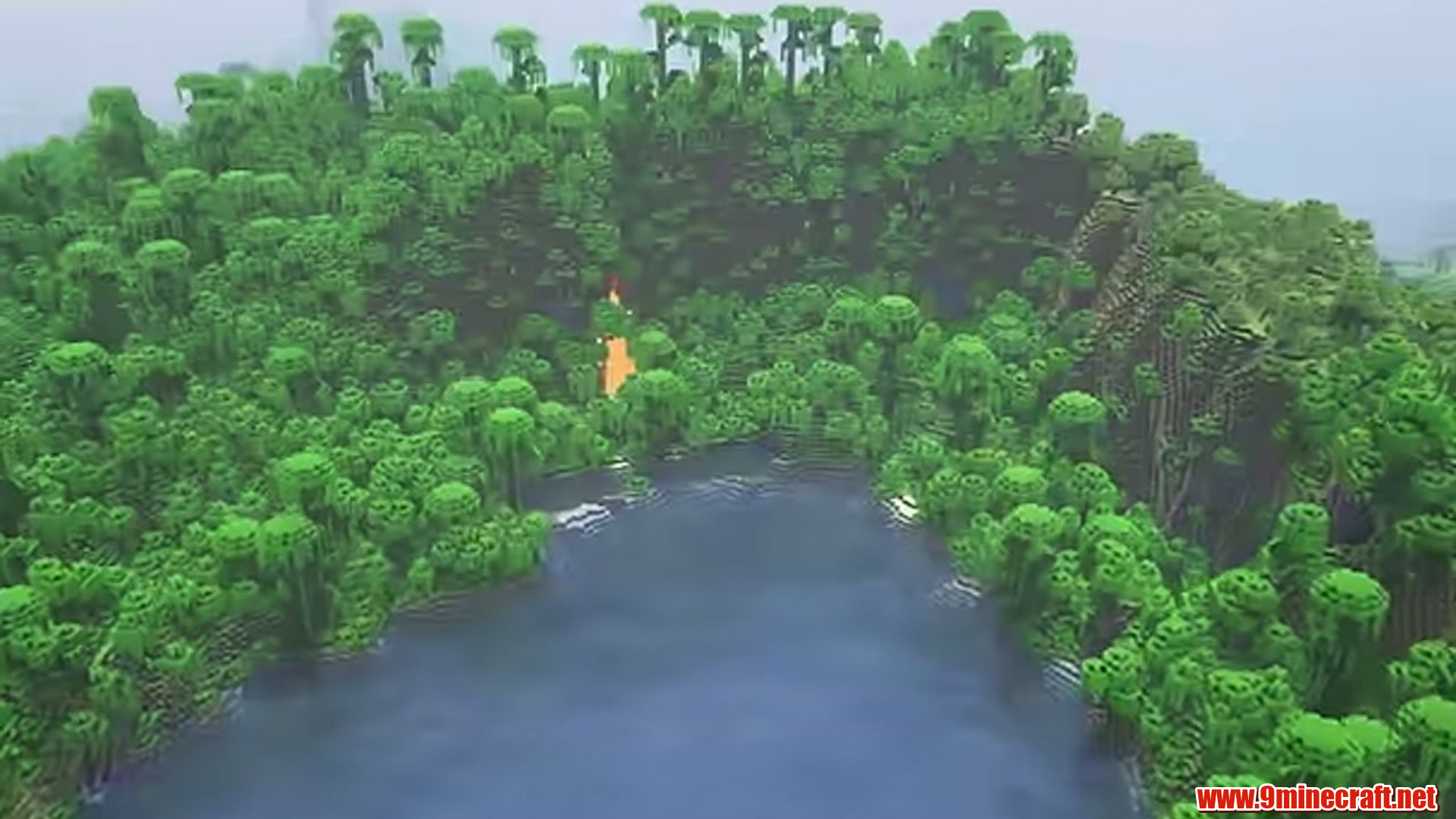 Best Seeds For Minecraft (26.2, 1.21.11) Part 9 – Java/Bedrock Edition 9 Second view of jungle pool terrain