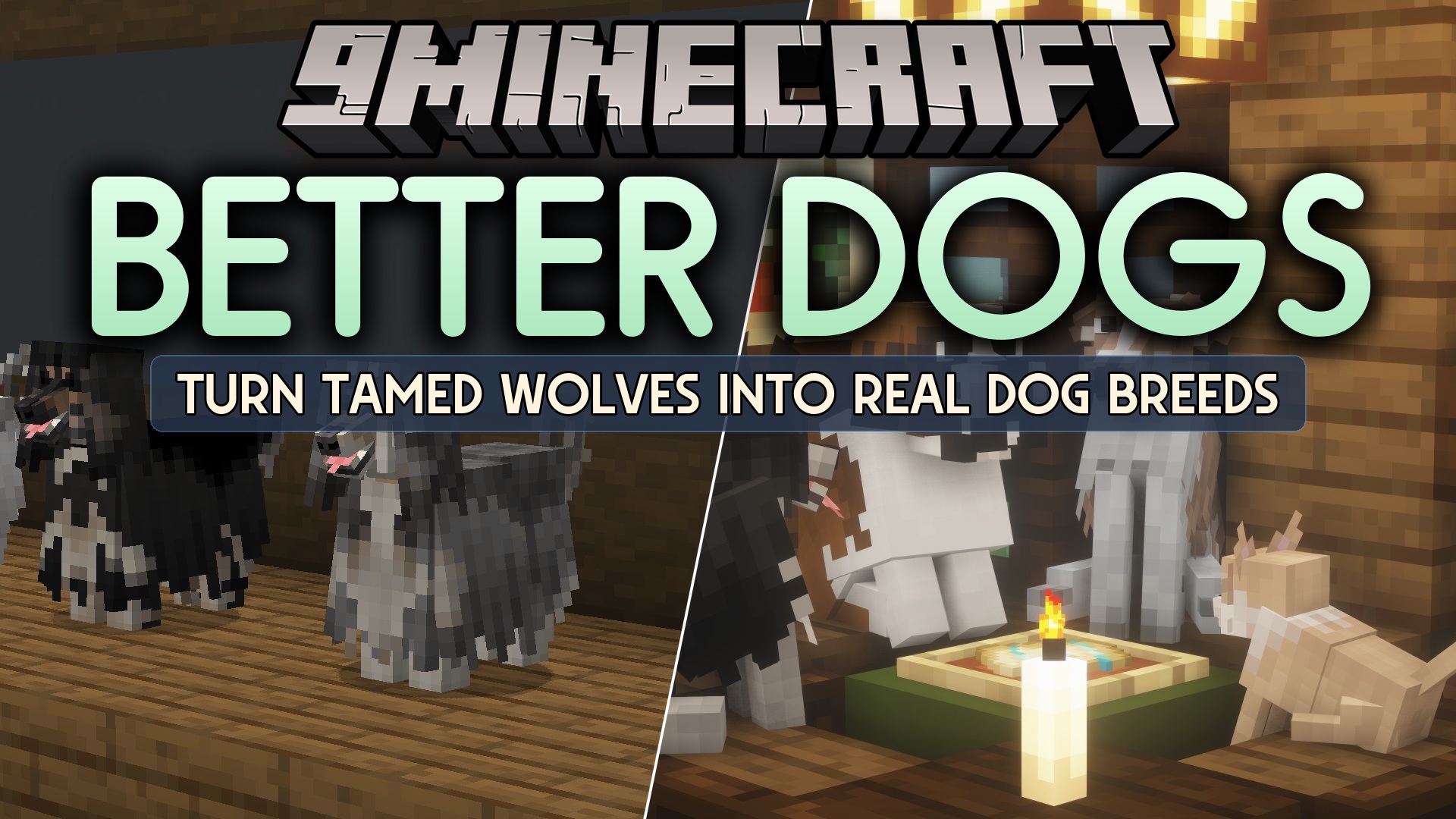 Better Dogs 9minecraft Resource Pack (26.2) – Real World Dog Breeds in Vanilla Style