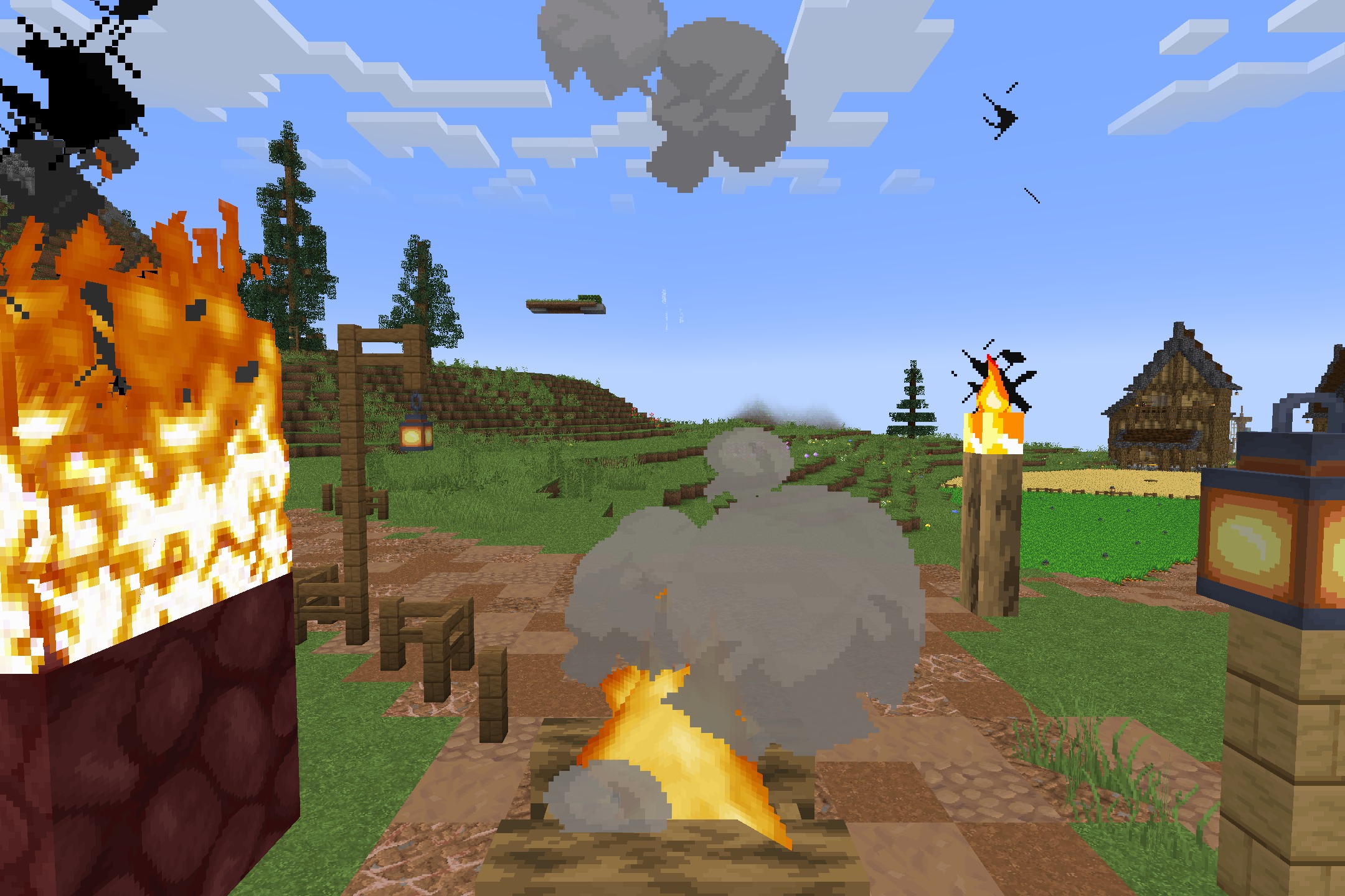 Classic Faithful 64X Jappa Resource Pack (26.2, 26.1.2) 9 High resolution textures provide a cleaner look for fire and smoke effects