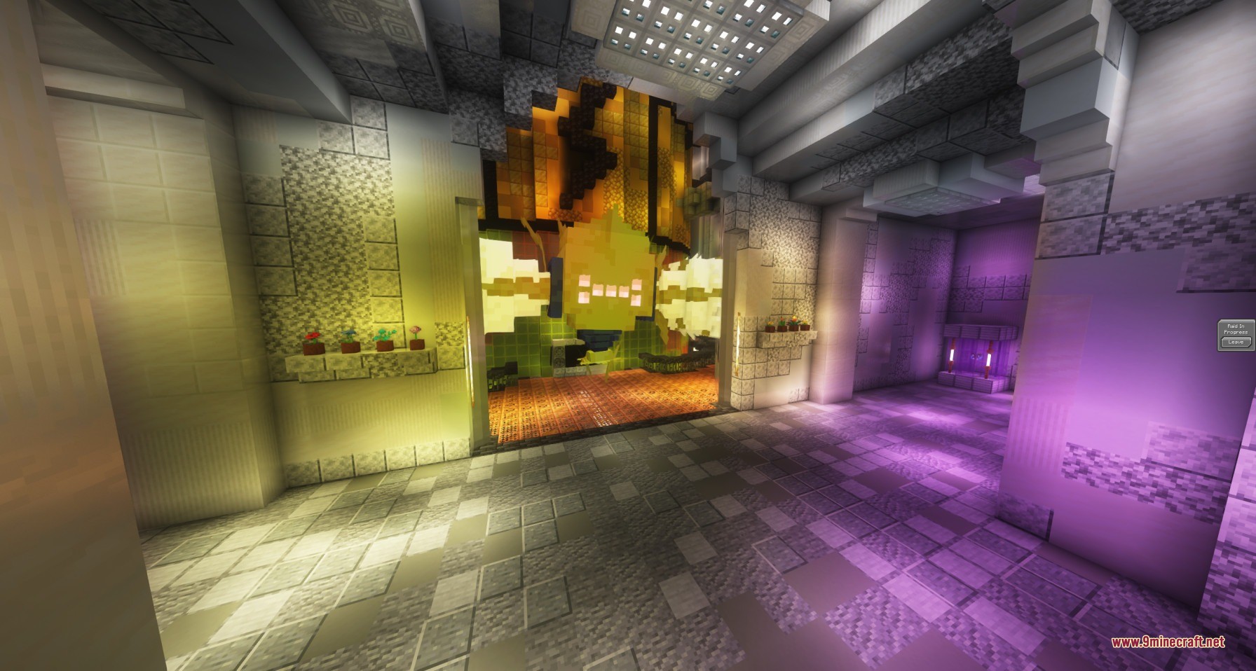 Cobblemon Raid Dens Addon Raid Den Designs Data Pack (1.21.11, 1.21.1) 5 An electric raid den featuring a power plant setting with bright yellow structures