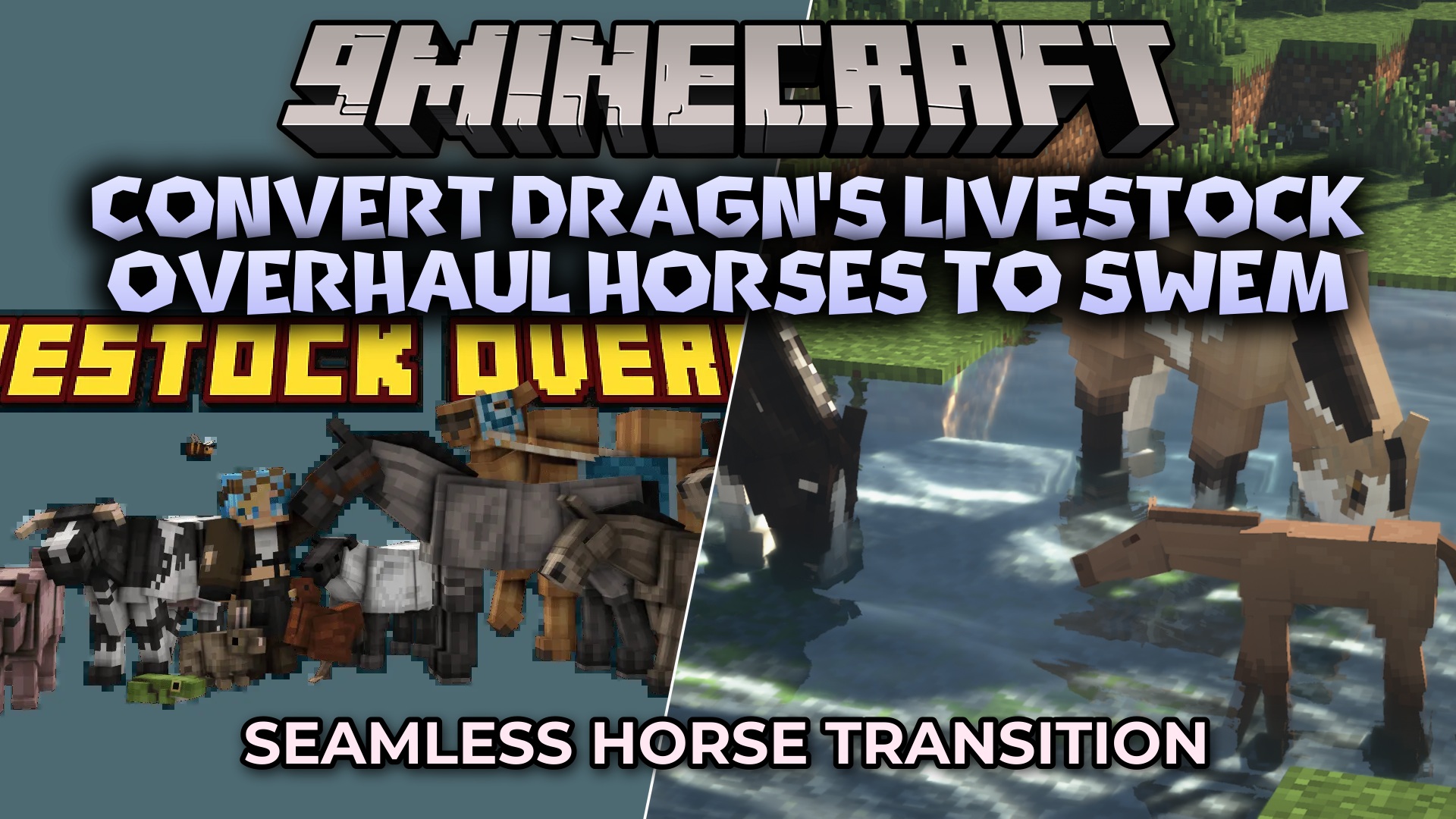 Convert Drag N’s Livestock Overhaul Horses to SWEM Data Pack (1.20.1)