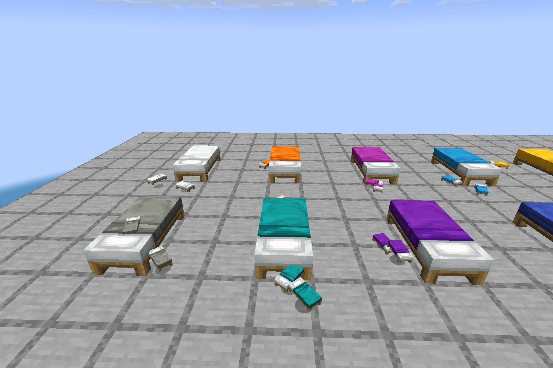 Cozy Beds Resource Pack (1.21.11) – Cozy Visual Blankets For A Warmer Night 3 Various colored minecraft beds