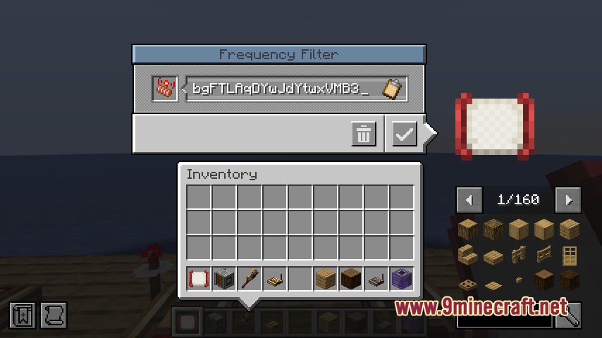 Create Kinetic Mod (1.21.1, 1.20.1) – Pilot Custom Airships Without Redstone 5 The frequency filter interface displays a long code for managing redstone signals