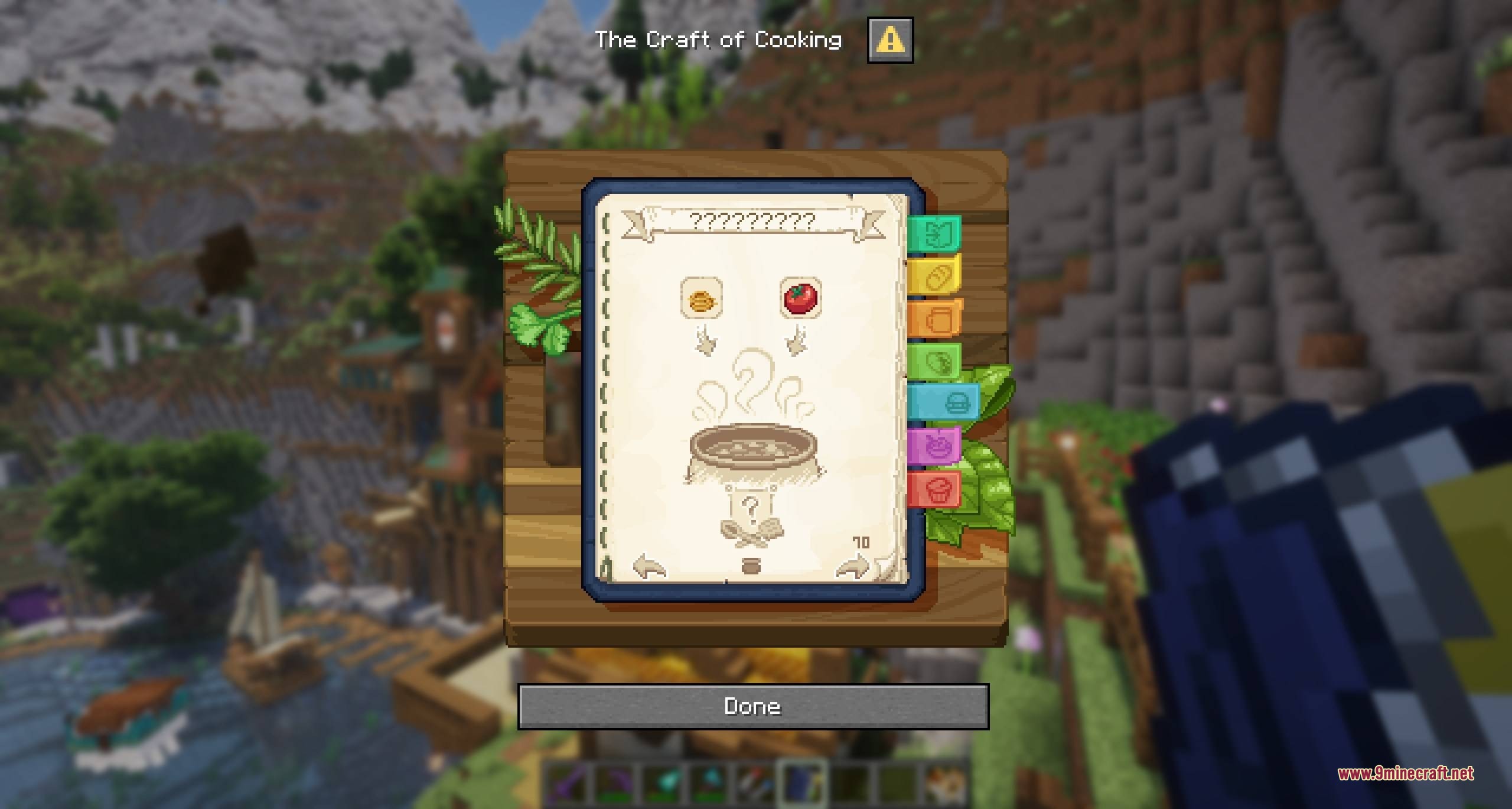 The craft of cooking book interface showing a recipe with a tomato