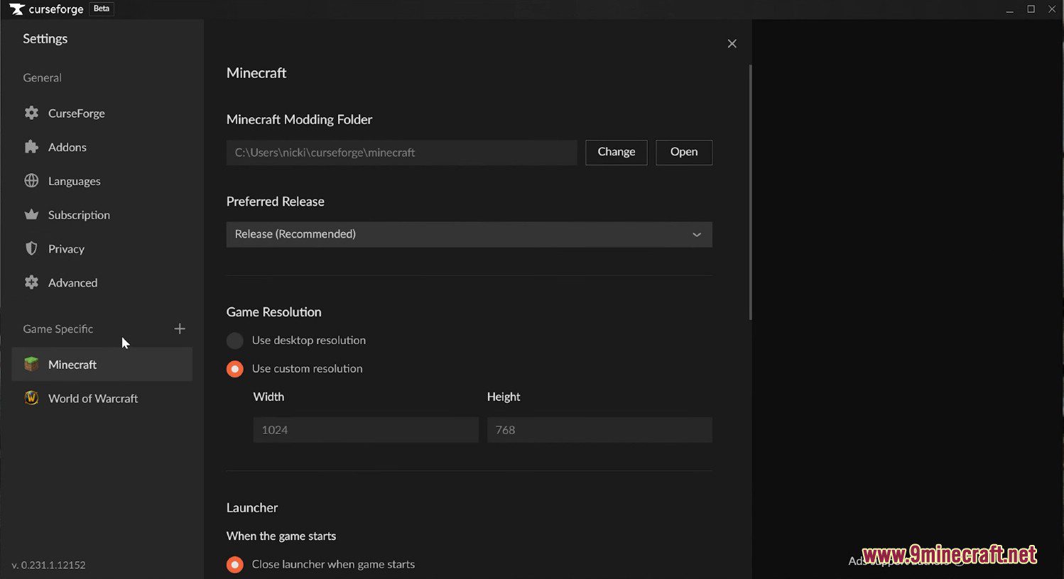Curseforge Launcher (26.2, 1.20.1) – Easy Install Minecraft Mods &Amp; Modpacks 5 Curseforge launcher screenshots 4