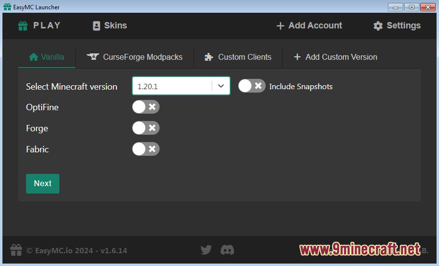 Easymc Launcher (26.2, 1.20.1) – Playing Minecraft For Free Account 4 Easymc launcher screenshots 2