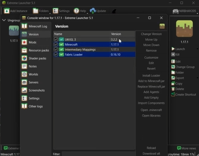 Extreme Launcher (26.2, 1.20.1) – An Open-Source Minecraft Launcher 4 Extreme launcher screenshots 3