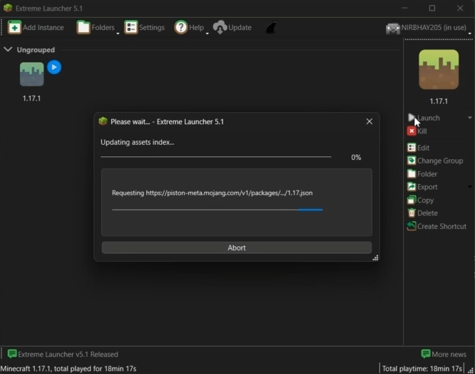 Extreme Launcher (26.2, 1.20.1) – An Open-Source Minecraft Launcher 6 Extreme launcher screenshots 5