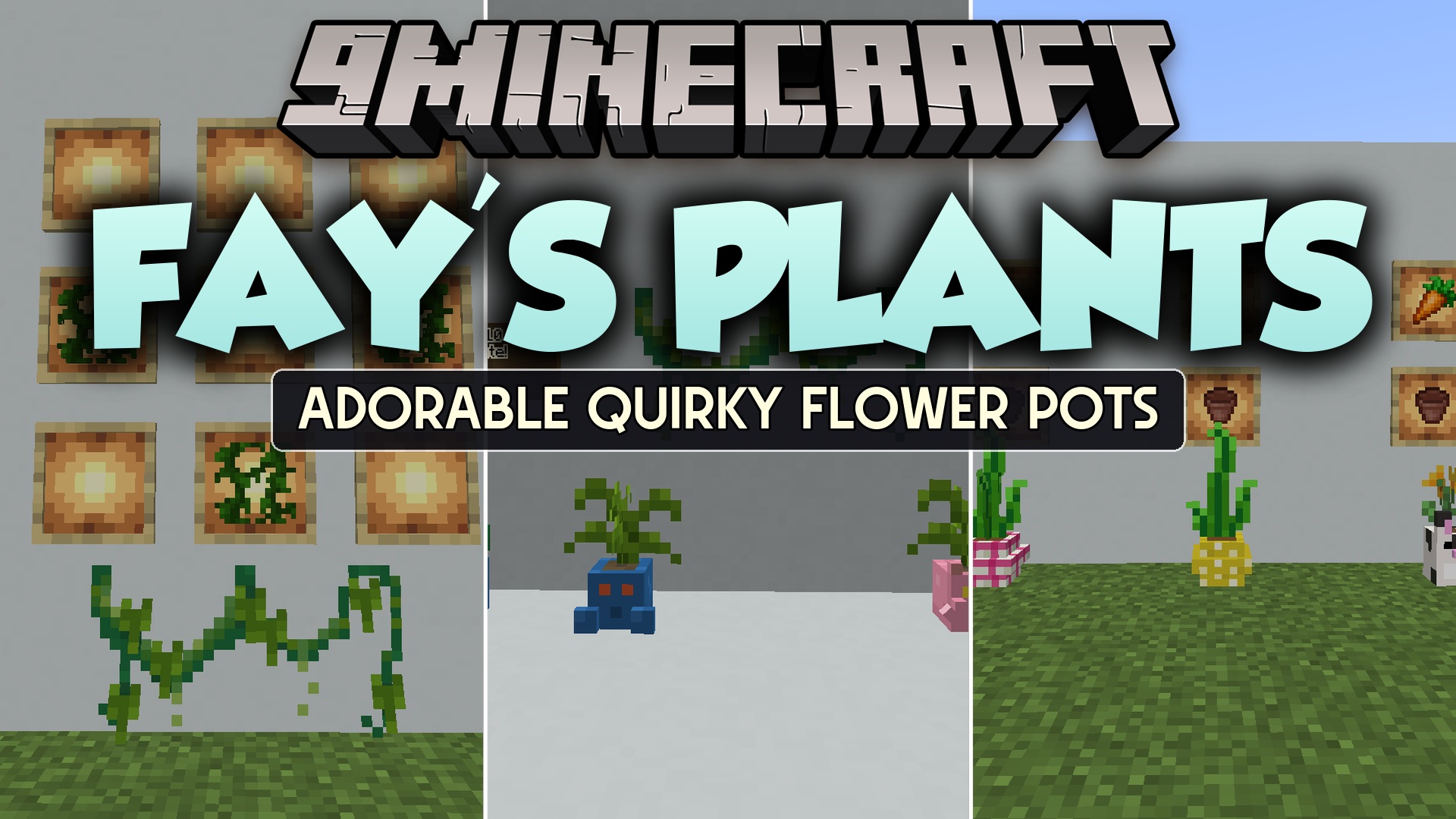 Fay’s Plants Mod (1.20.1) – Design Cozy Indoor Gardens with Cute Animal Pots