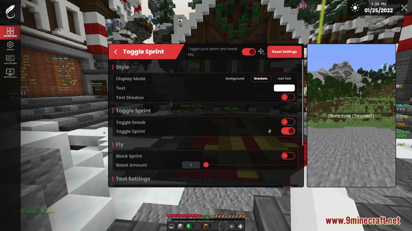 Feather Client Launcher (26.2, 1.20.1) – Insane Fps Boost, Mod Menu 12 Feather client launcher screenshots 11