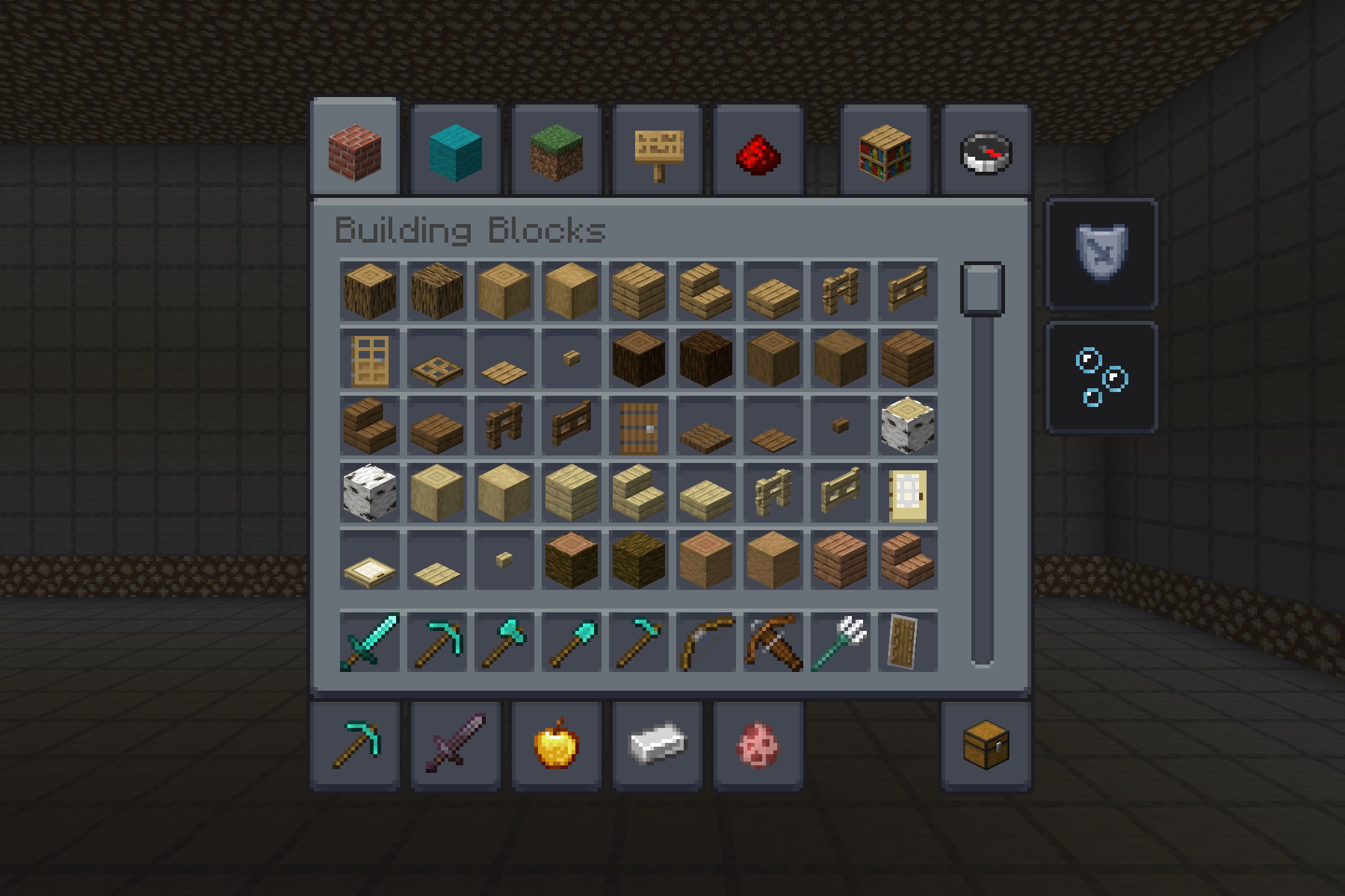 Gui Revision+ Resource Pack (26.2, 1.20.1) – Sleek Dark Mode Look For Vanilla 2 A dark themed