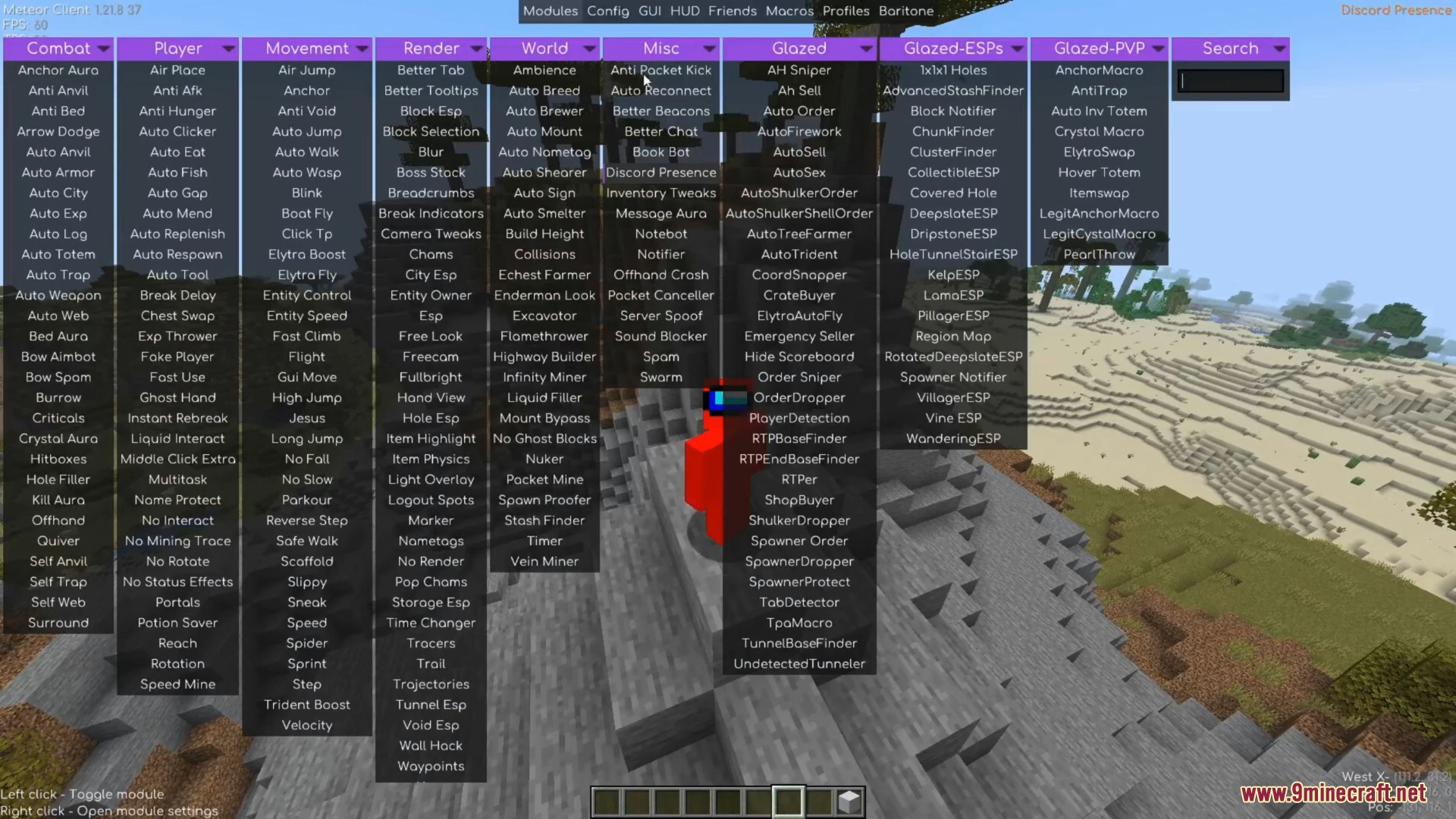 Glazed client mod screenshots 1 1