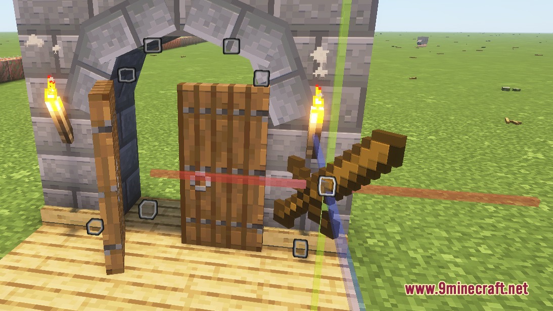 Inherent Statues Mod (26.2, 1.21.11) – Decorate Survival Bases With Custom 3D 3 Using the inherent statues mod to adjust a wooden sword display in minecraft