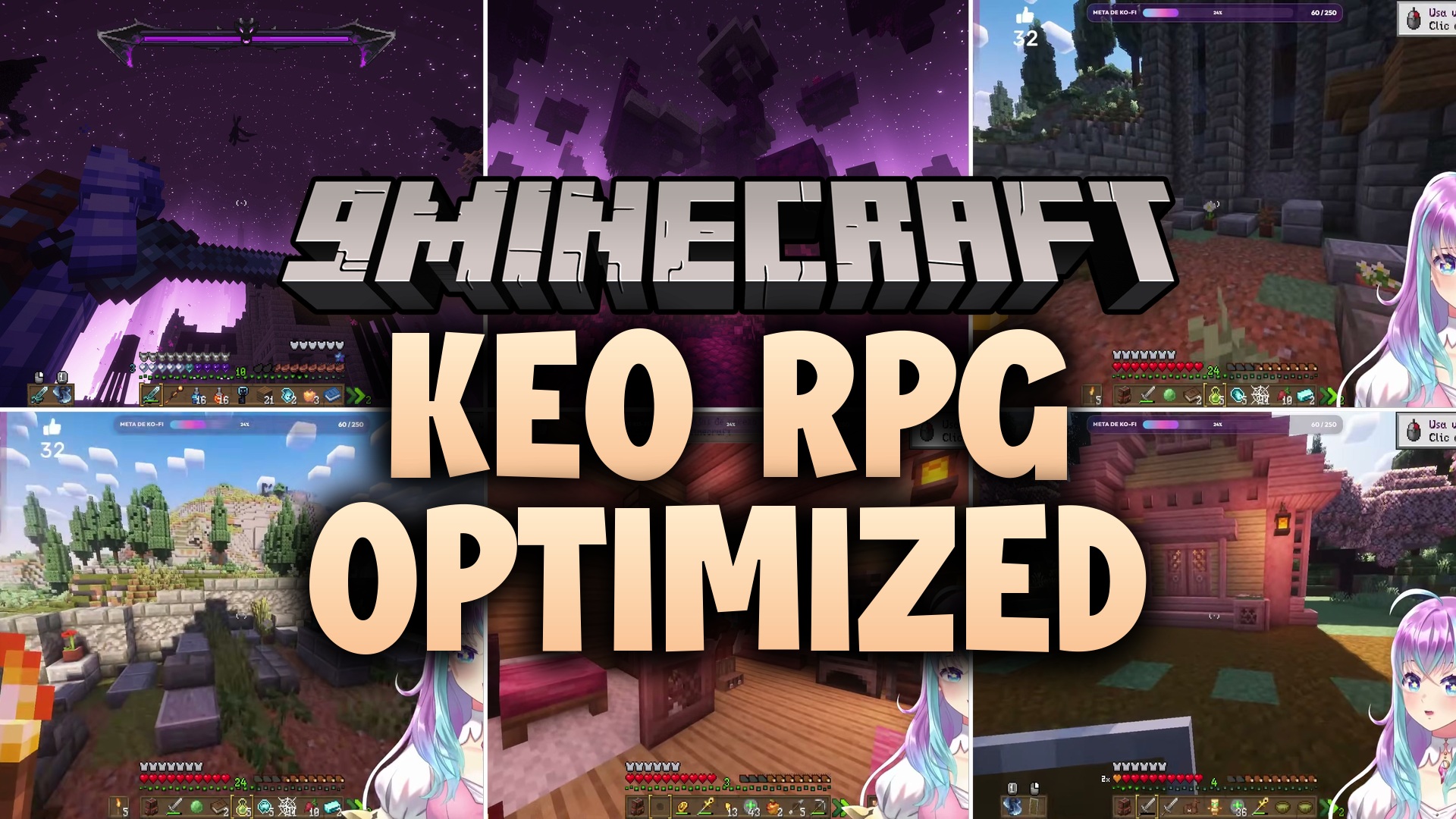 KEO RPG Optimized Modpack (1.21.1) – Defeat Bosses To Unlock Progression