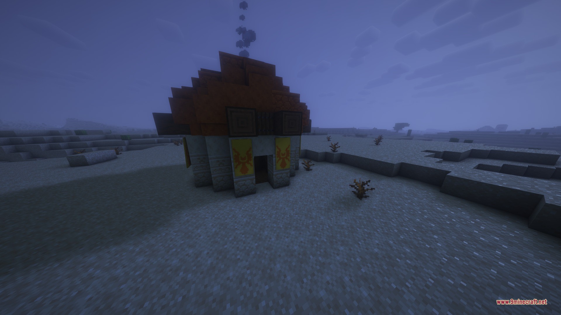 A desert structure from katters structures dungeon data pack with yellow banners